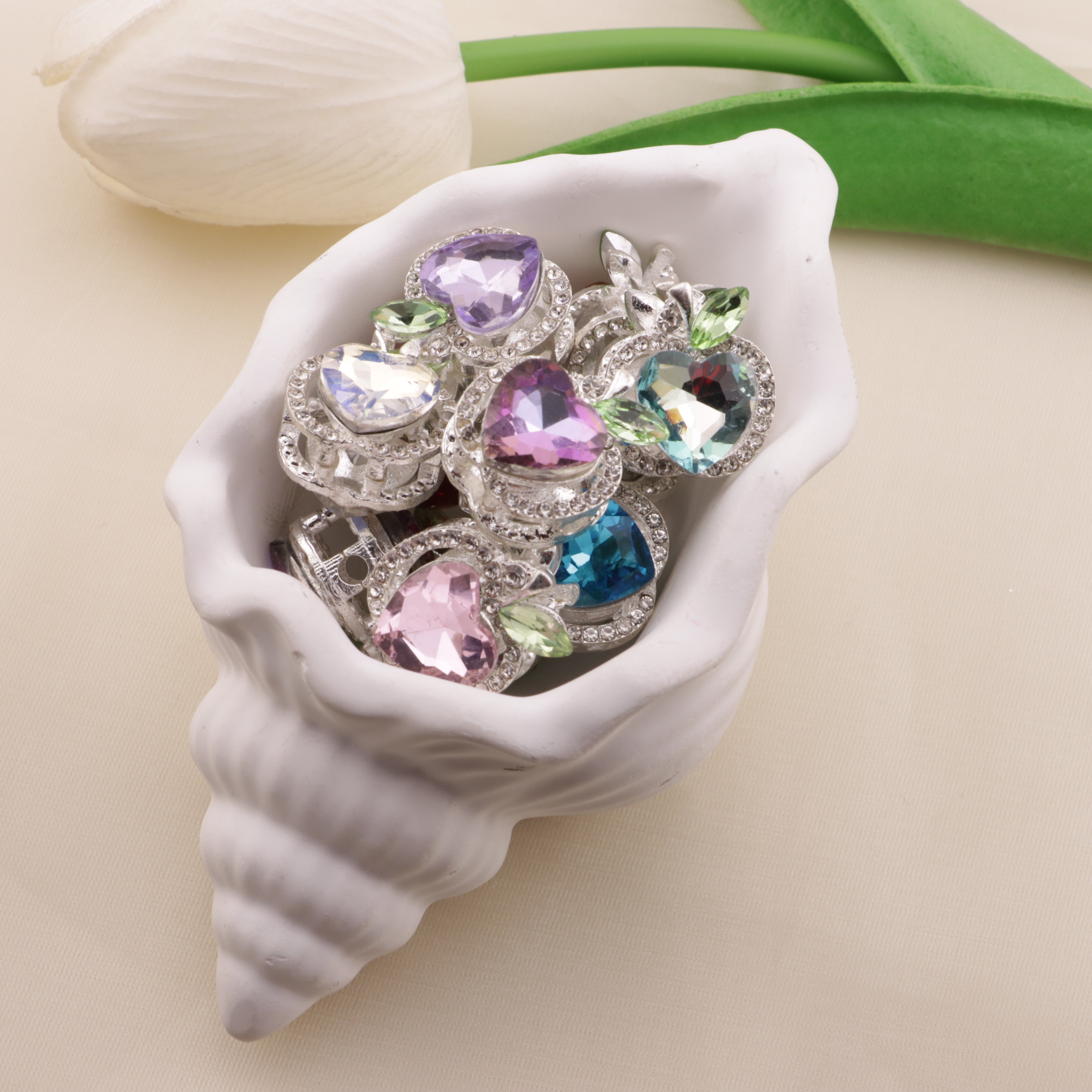 FS6493- Approximately 1.7×2×1.6Cm Apple Four-Way Alloy Beads Zoe's DIY Shop