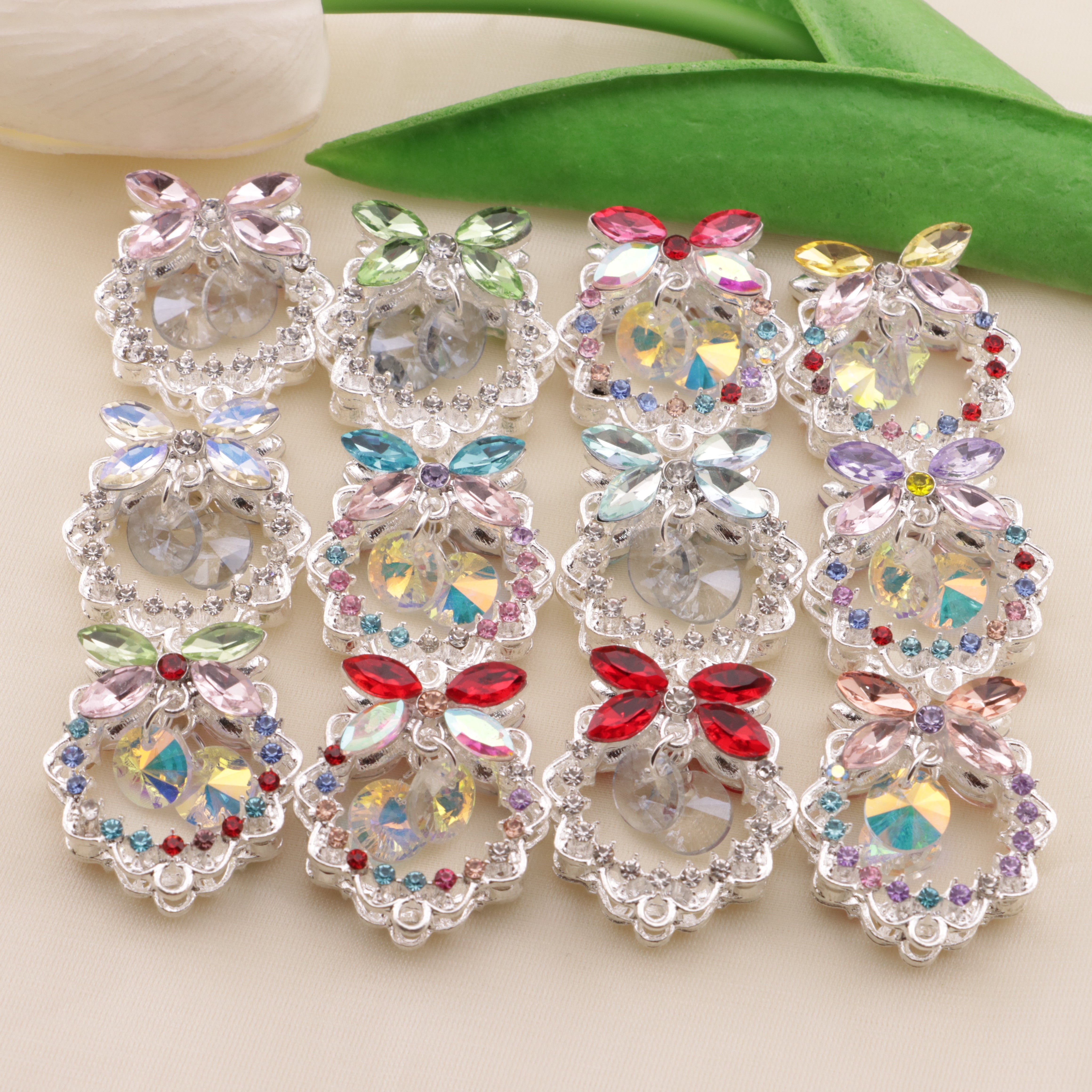 FS6491- Approximately 24×26×18mm Double-Sided Heavy Industry Wreath Alloy Beads Zoe's DIY Shop