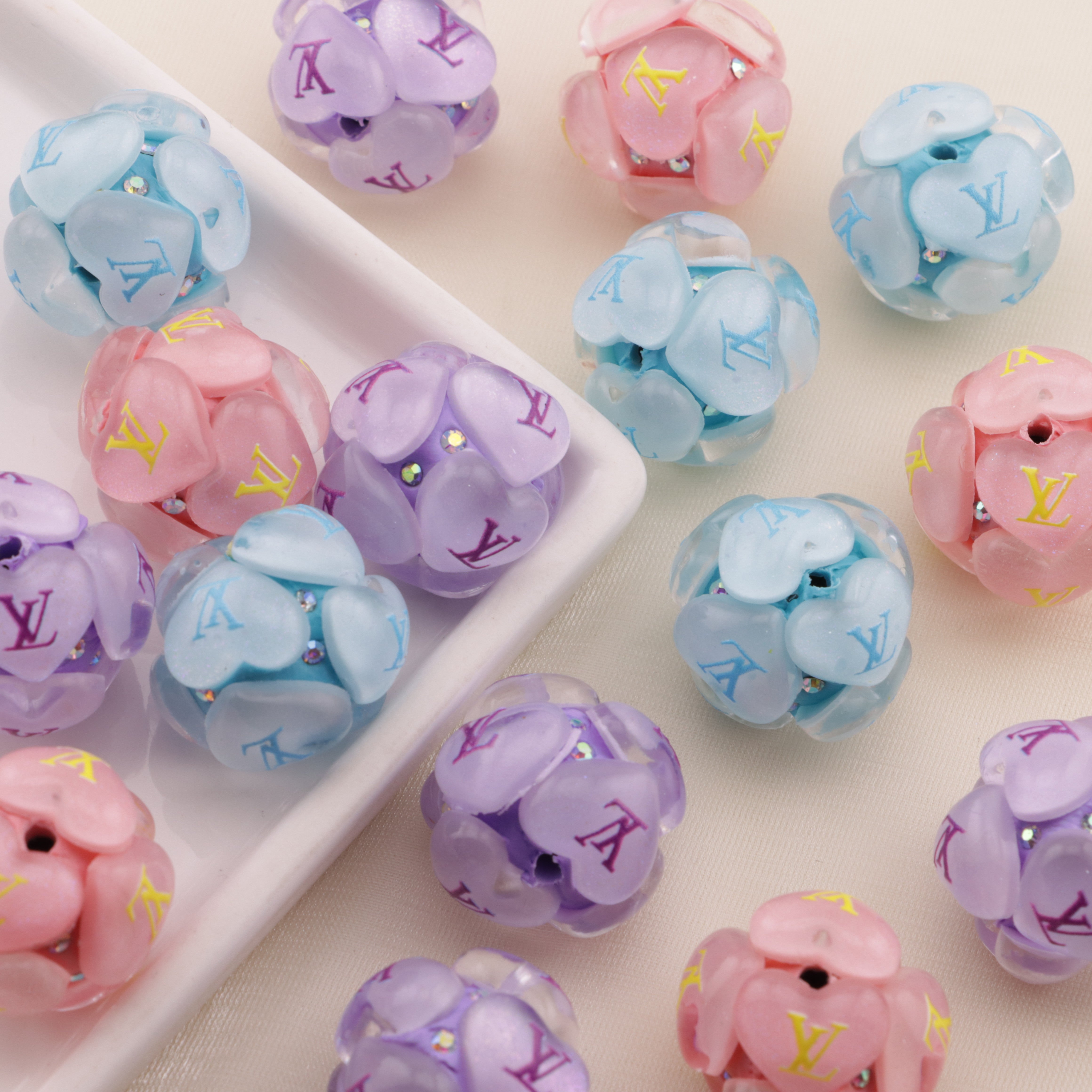 FS6494- 20Mm LV Clay Beads Zoe's DIY Shop