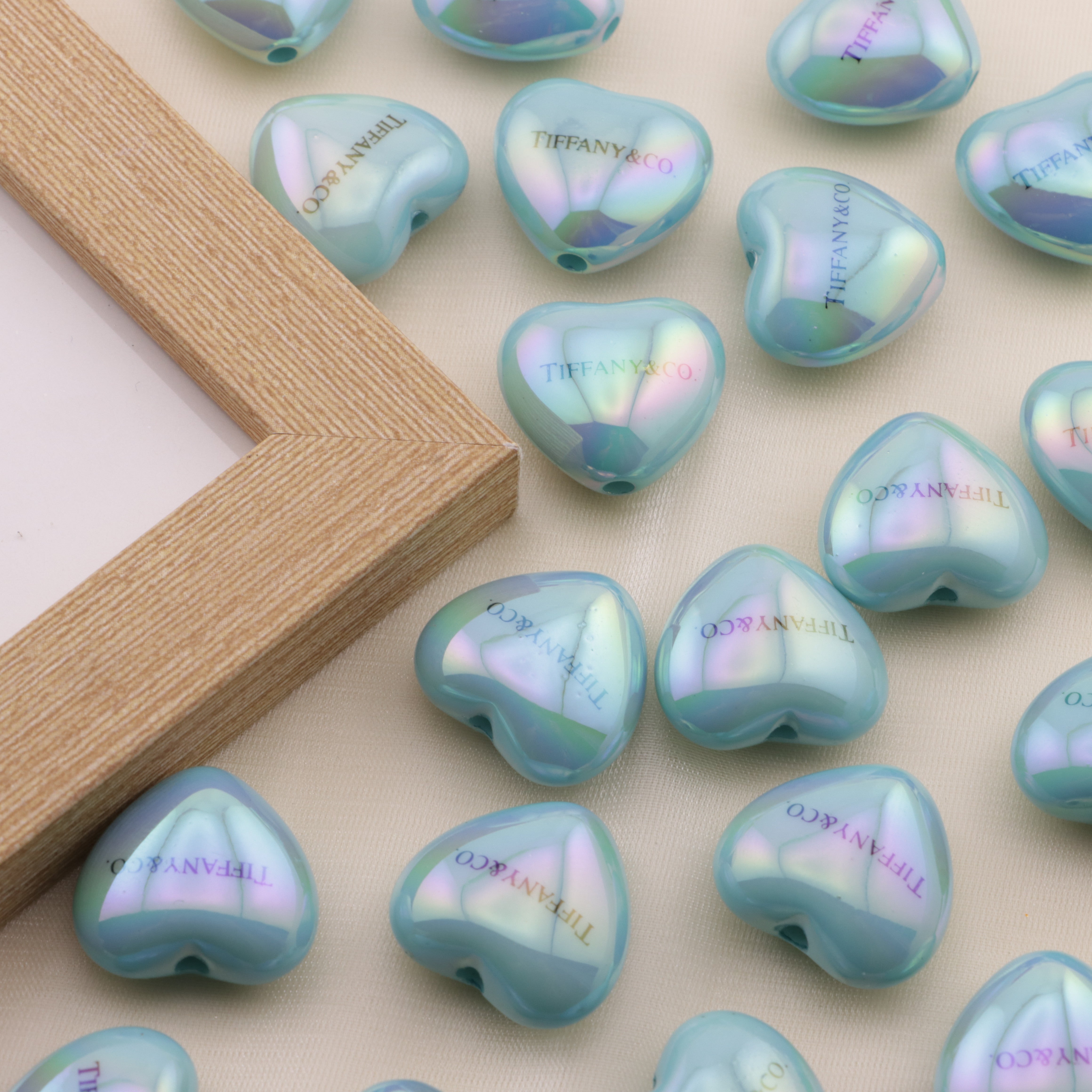 FS6457- Approximately 16Mm Heart Tiffany Acrylic Zoe's DIY Shop