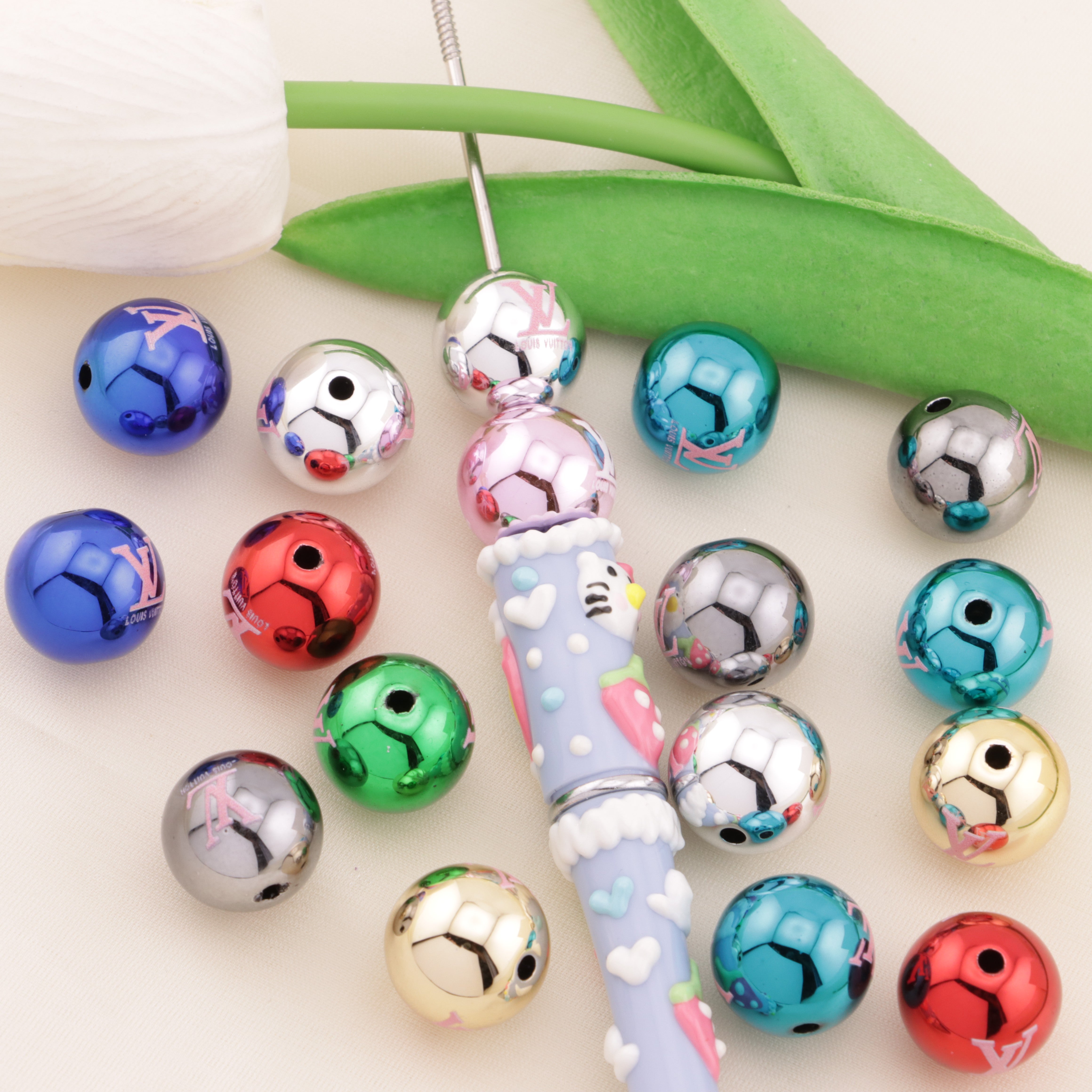 FS6454- 16mm Acrylic LV Beads Zoe's DIY Shop
