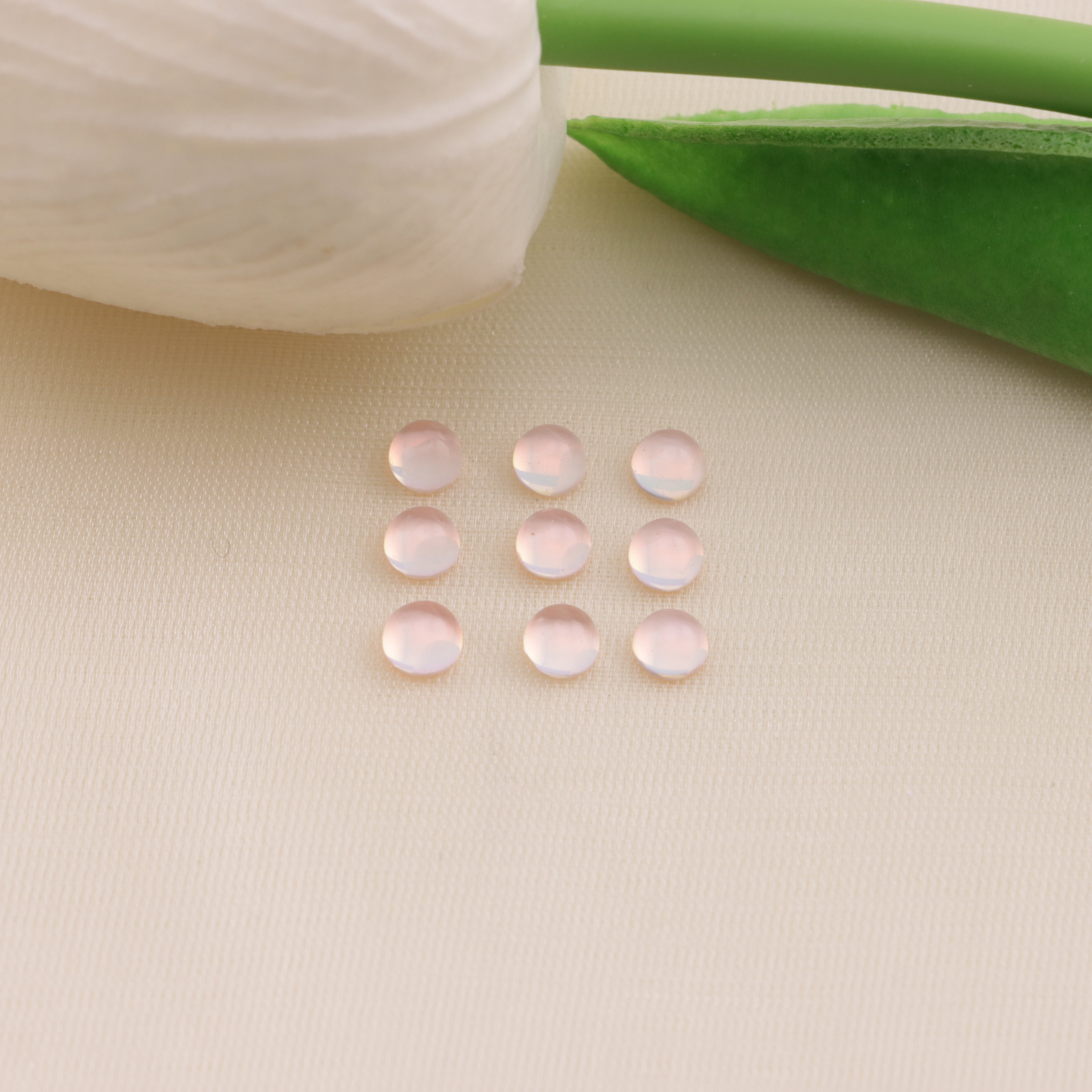 FS6542- 4mm Semicircle Mocha Crystal Diamond Semicircle Mocha Crystal Diamond Zoe's DIY Shop