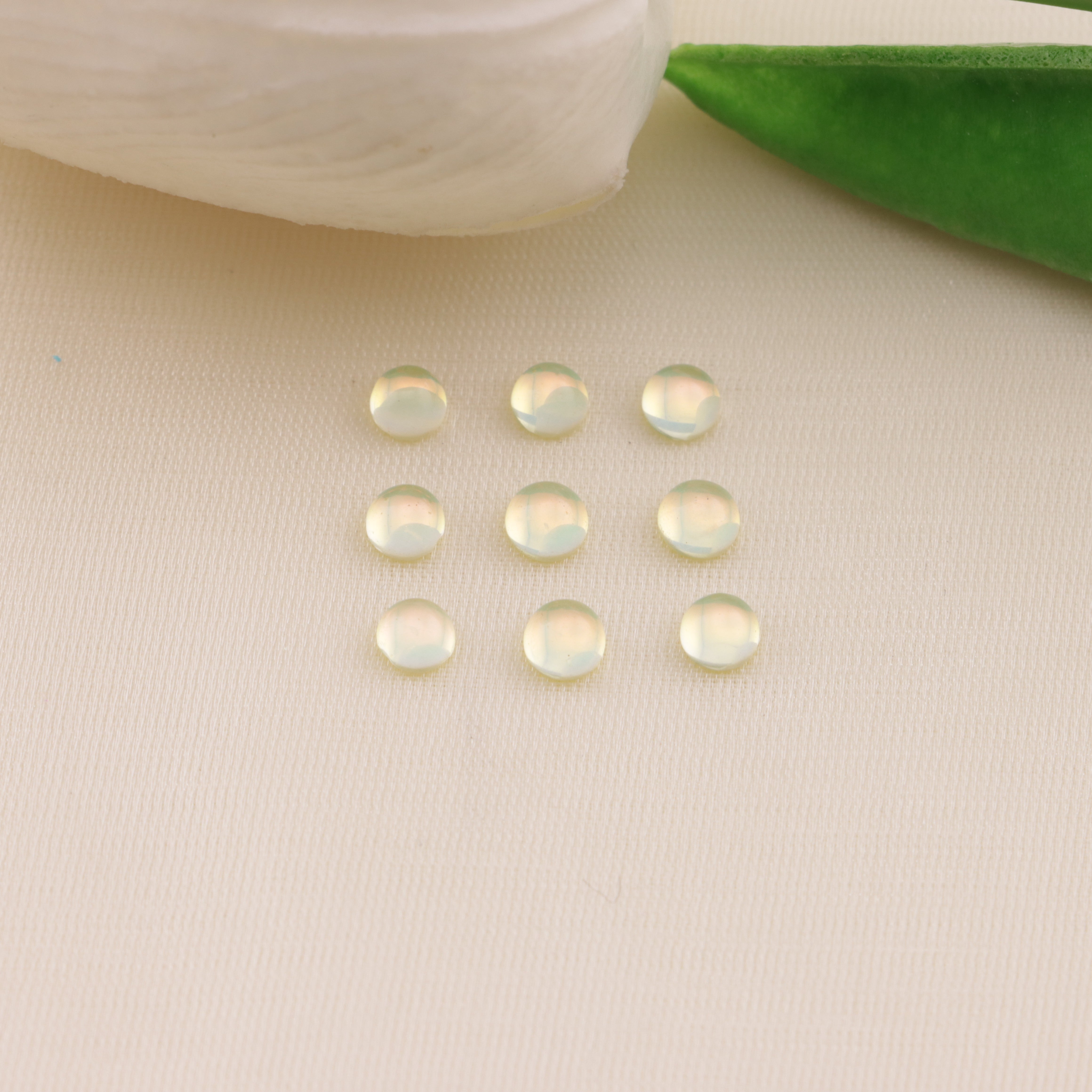 FS6542- 4mm Semicircle Mocha Crystal Diamond Semicircle Mocha Crystal Diamond Zoe's DIY Shop
