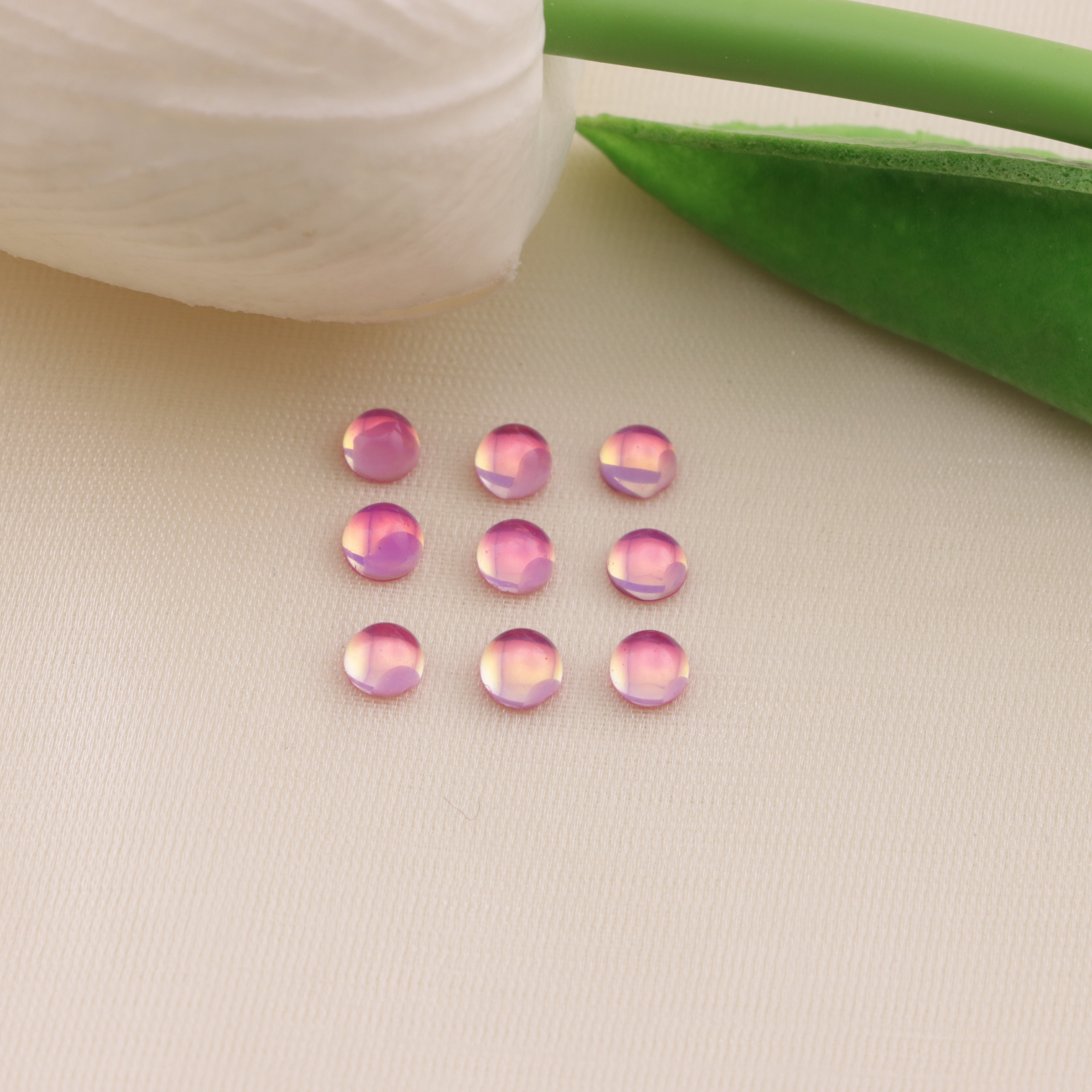 FS6542- 4mm Semicircle Mocha Crystal Diamond Semicircle Mocha Crystal Diamond Zoe's DIY Shop