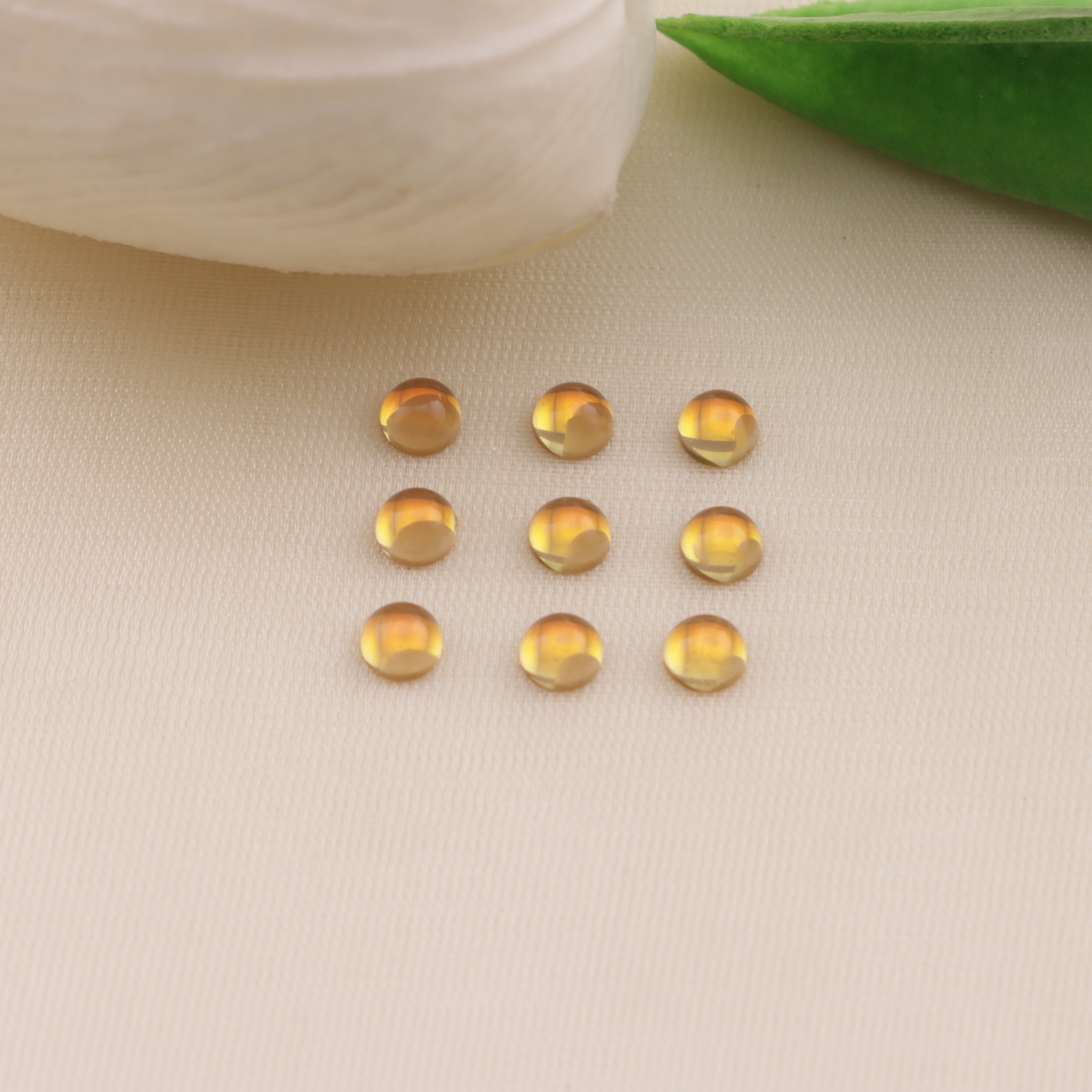 FS6542- 4mm Semicircle Mocha Crystal Diamond Semicircle Mocha Crystal Diamond Zoe's DIY Shop