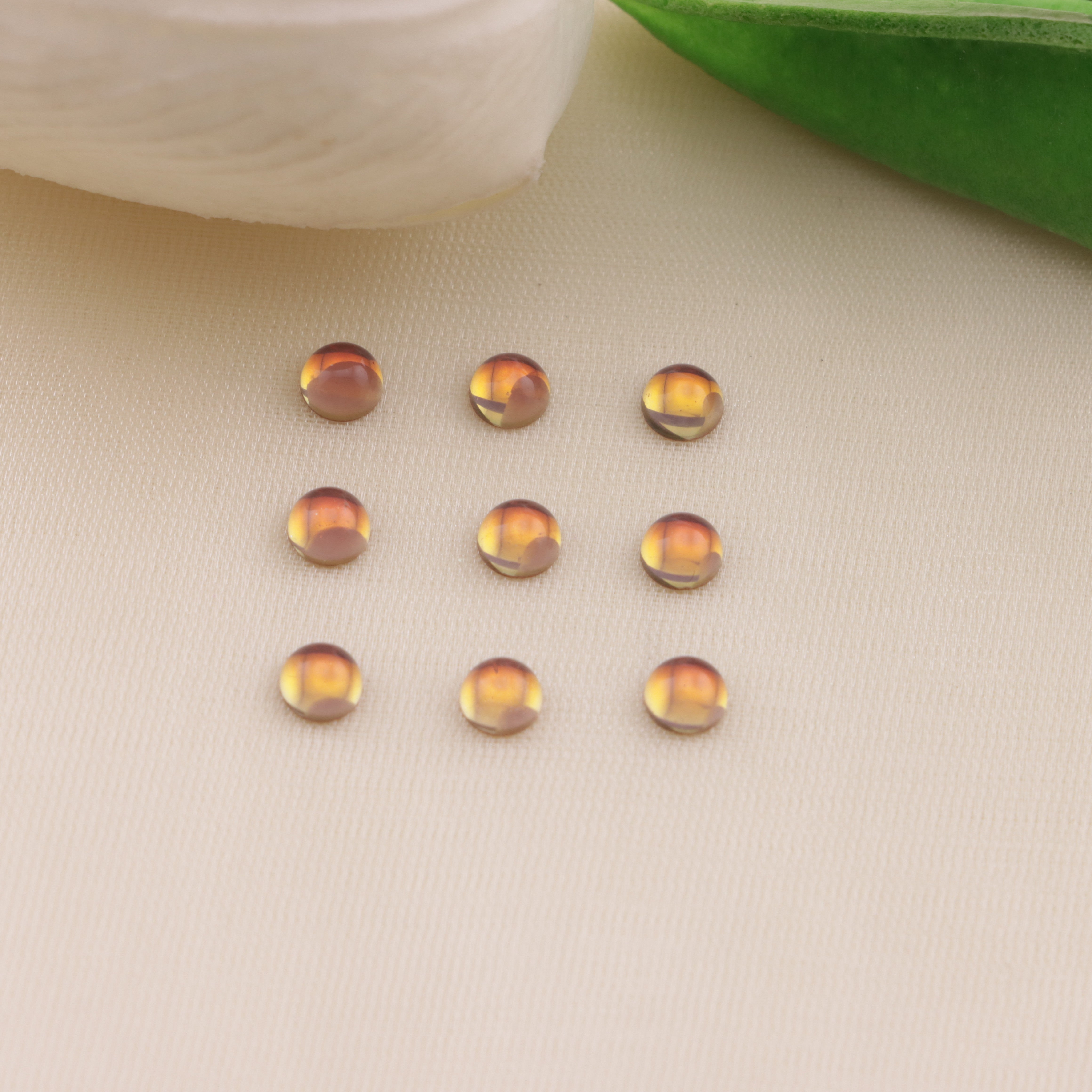 FS6542- 4mm Semicircle Mocha Crystal Diamond Semicircle Mocha Crystal Diamond Zoe's DIY Shop