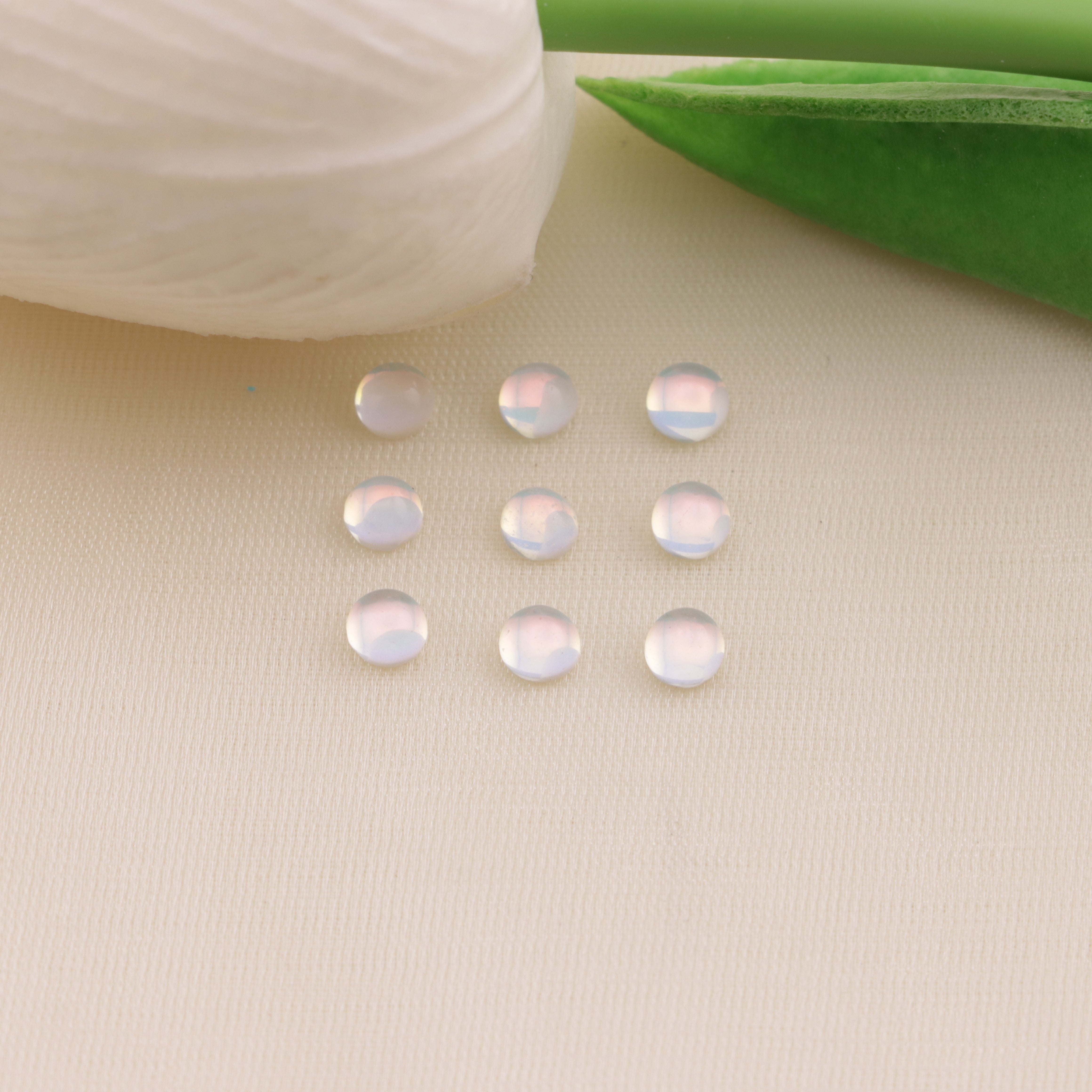 FS6542- 4mm Semicircle Mocha Crystal Diamond Semicircle Mocha Crystal Diamond Zoe's DIY Shop