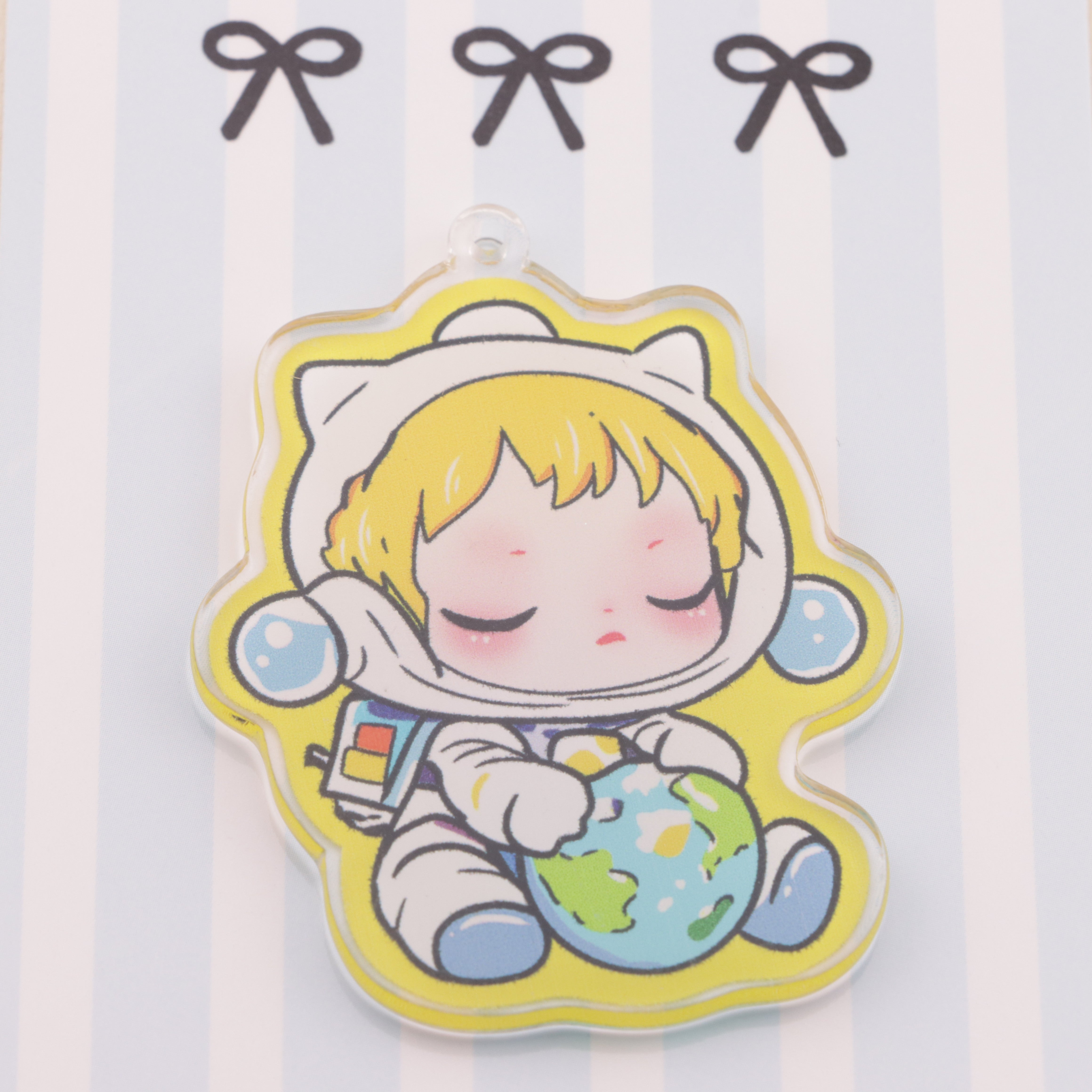 FS6557- SP Hugging The Earth Hanging Hole Acrylic Charms SP Hugging The Earth Hanging Hole Acrylic Pieces Zoe's DIY Shop
