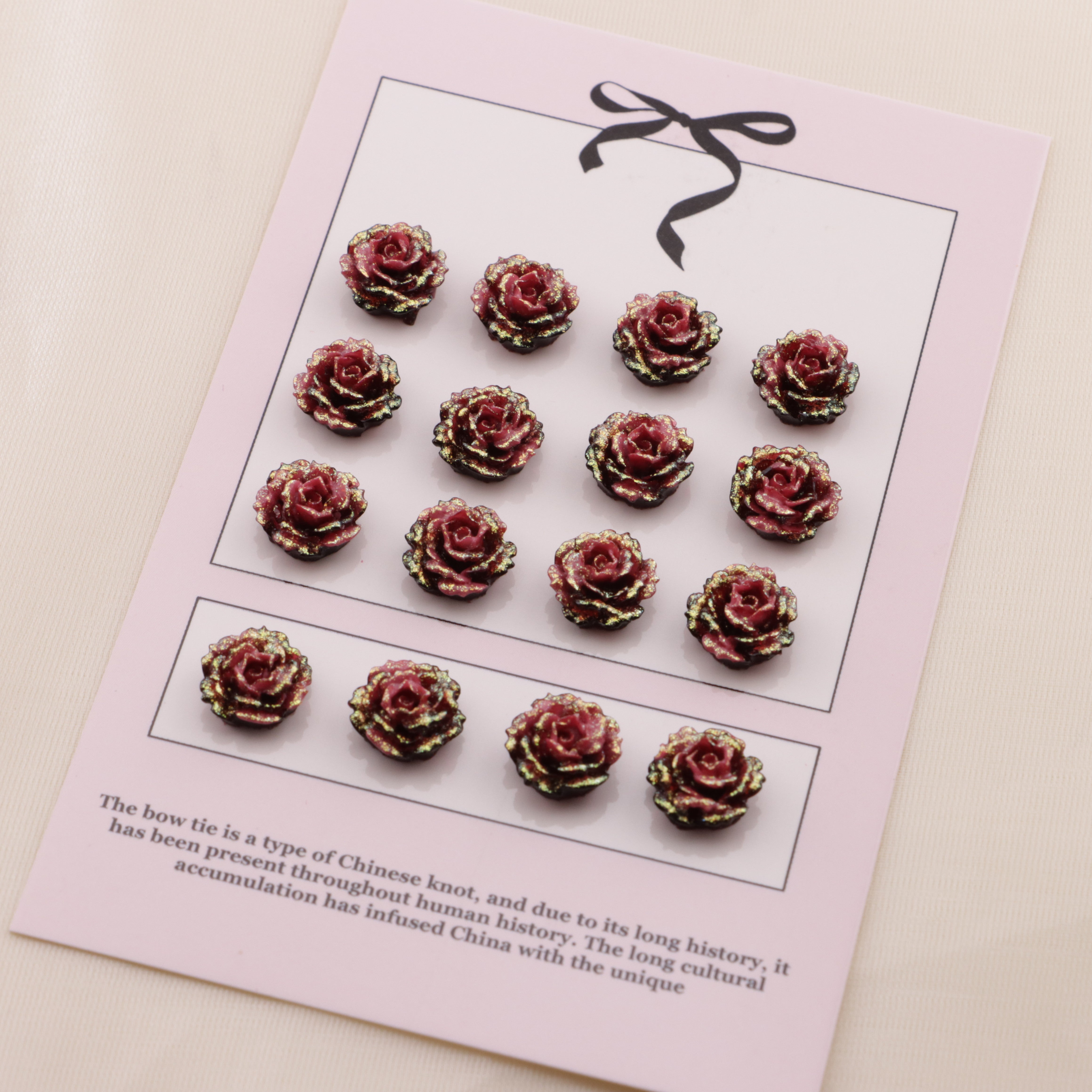 FS6554- 10mm Luminous Soft Flower Charms Ye Guang Ruan Hua Tie Pian Zoe's DIY Shop