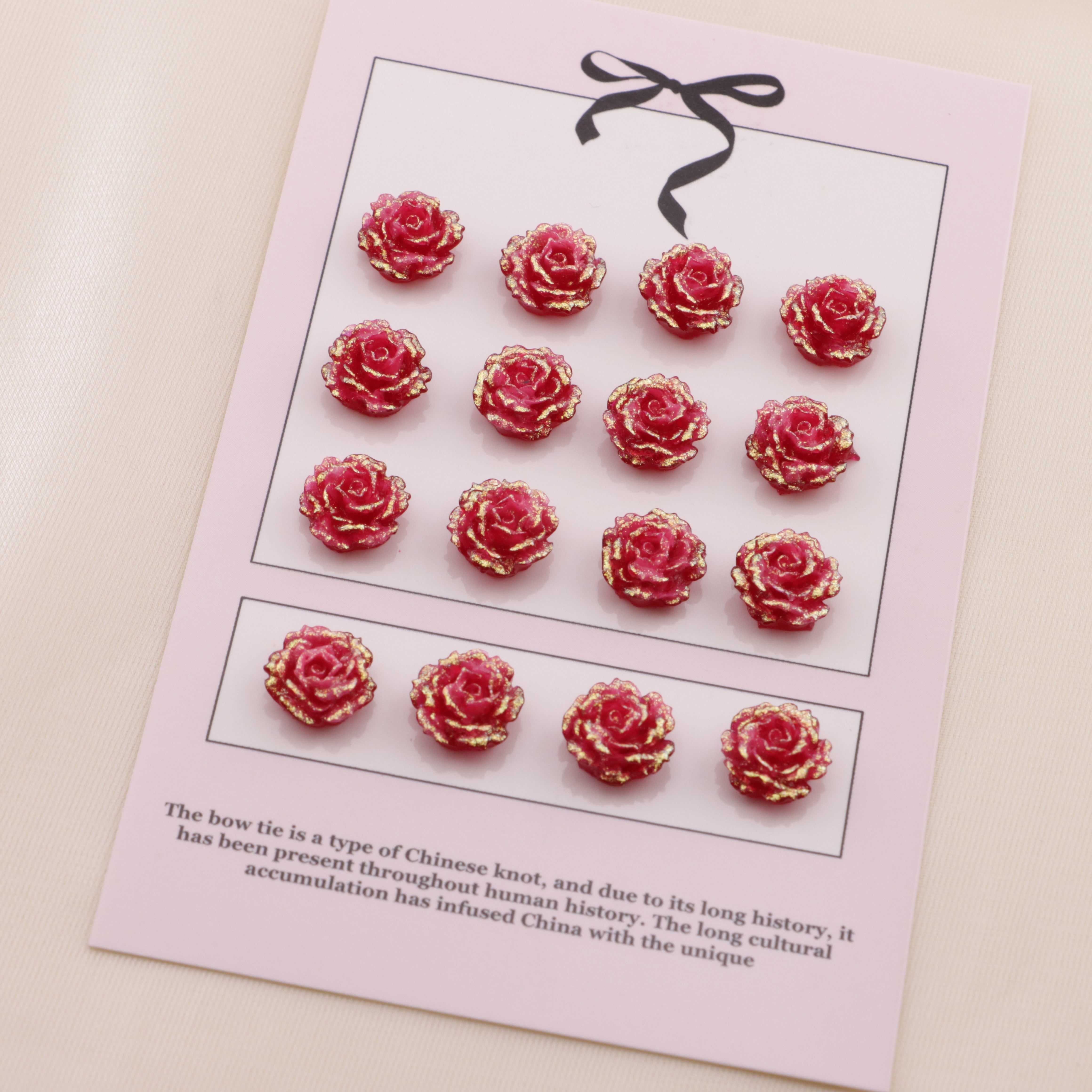 FS6554- 10mm Luminous Soft Flower Charms Ye Guang Ruan Hua Tie Pian Zoe's DIY Shop