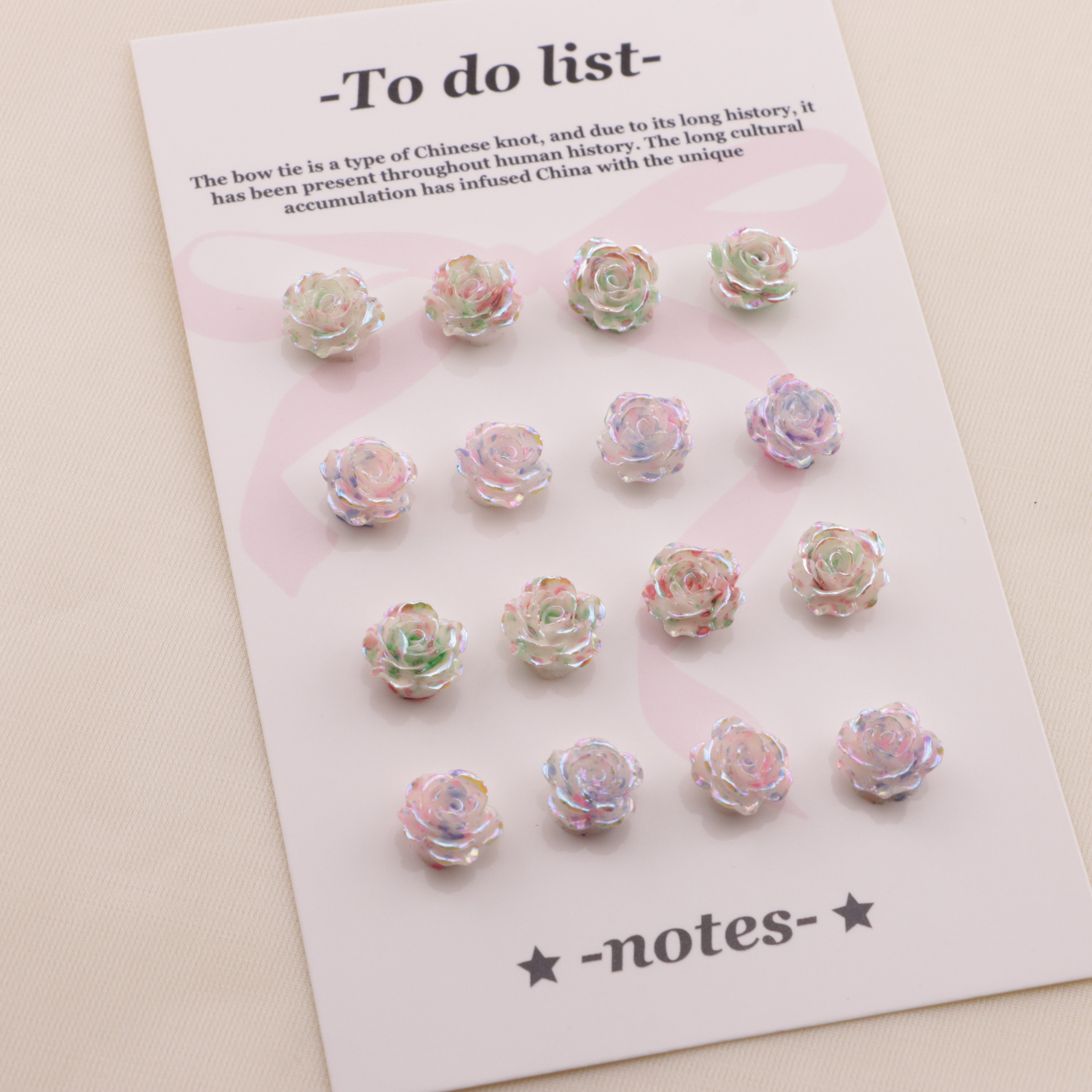 FS6561- 8mm UV Luminous Mabé Small Flower Charms Zoe's DIY Shop