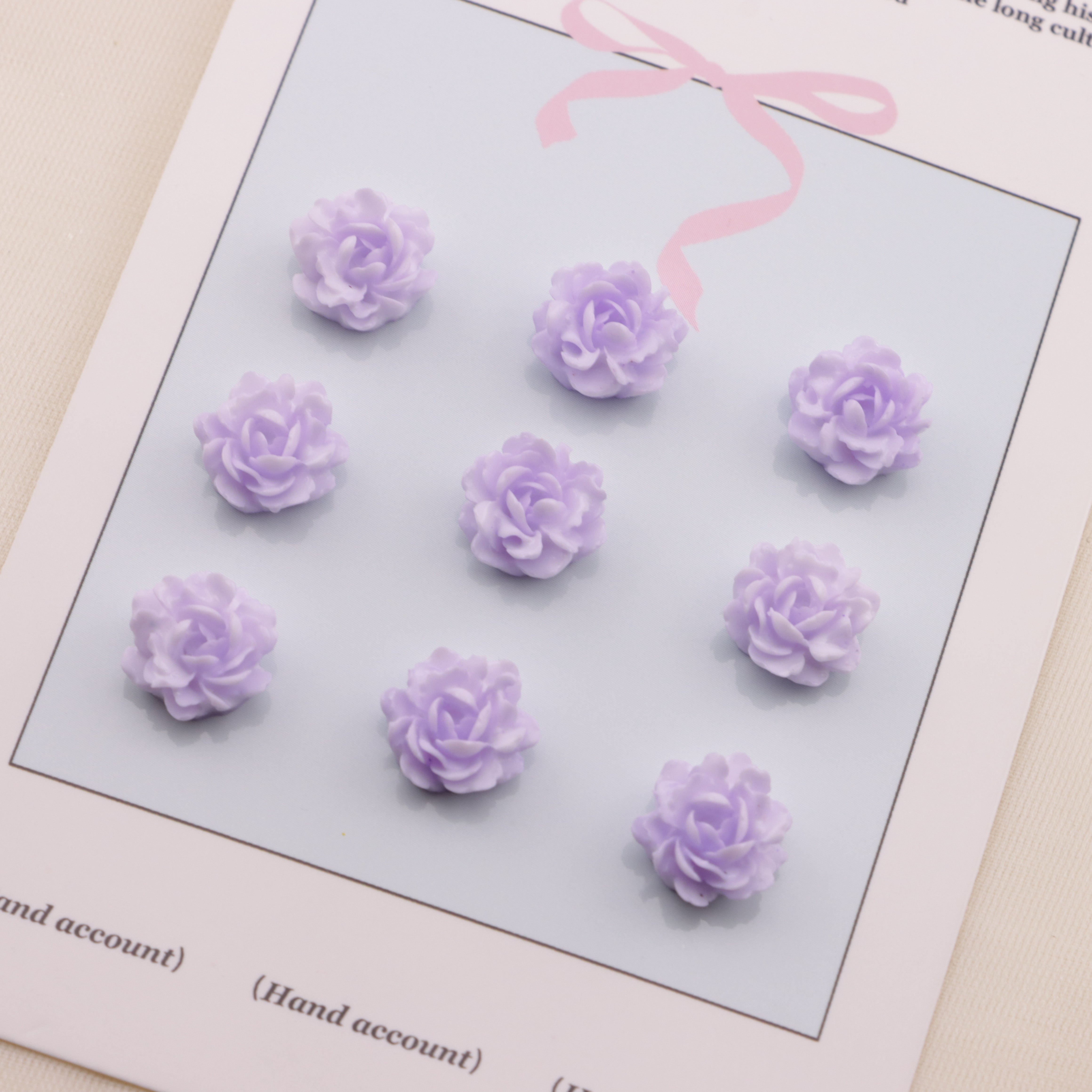 FS6562- 10Mm Tie-Dye Luminous Small Flower Charms Zoe's DIY Shop