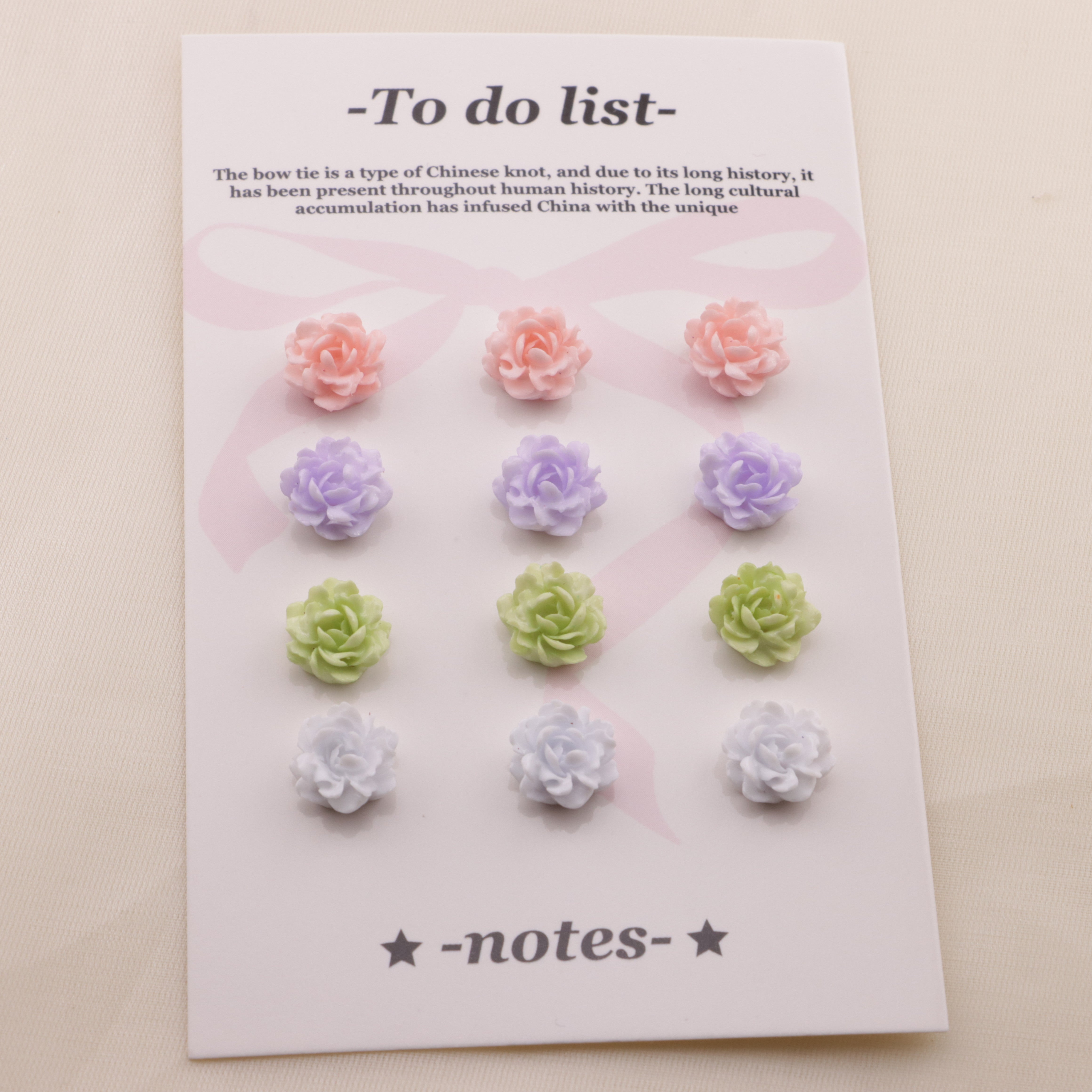 FS6562- 10Mm Tie-Dye Luminous Small Flower Charms Zoe's DIY Shop