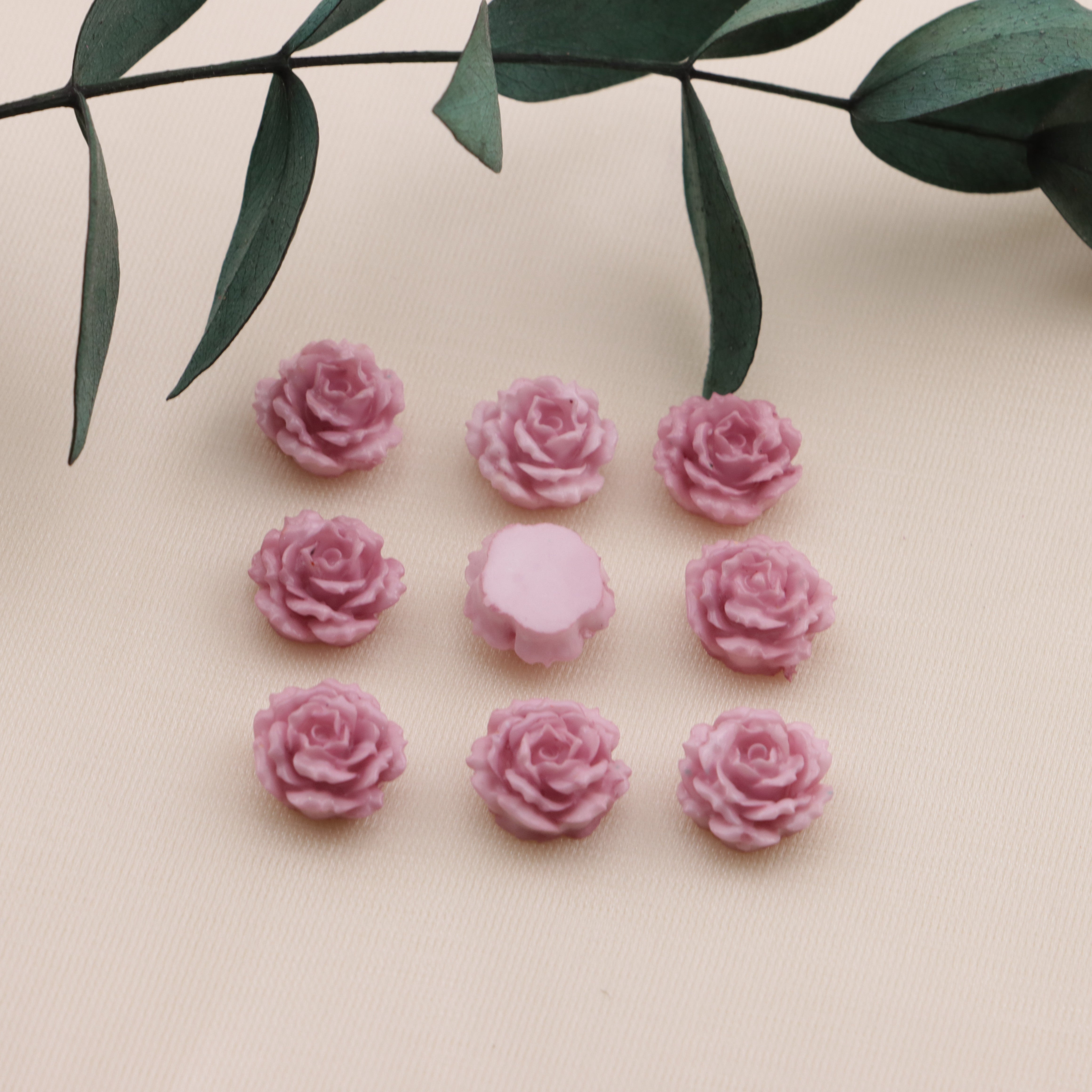 FS6569- 10mm Luminous Soft Flower Charms Zoe's DIY Shop