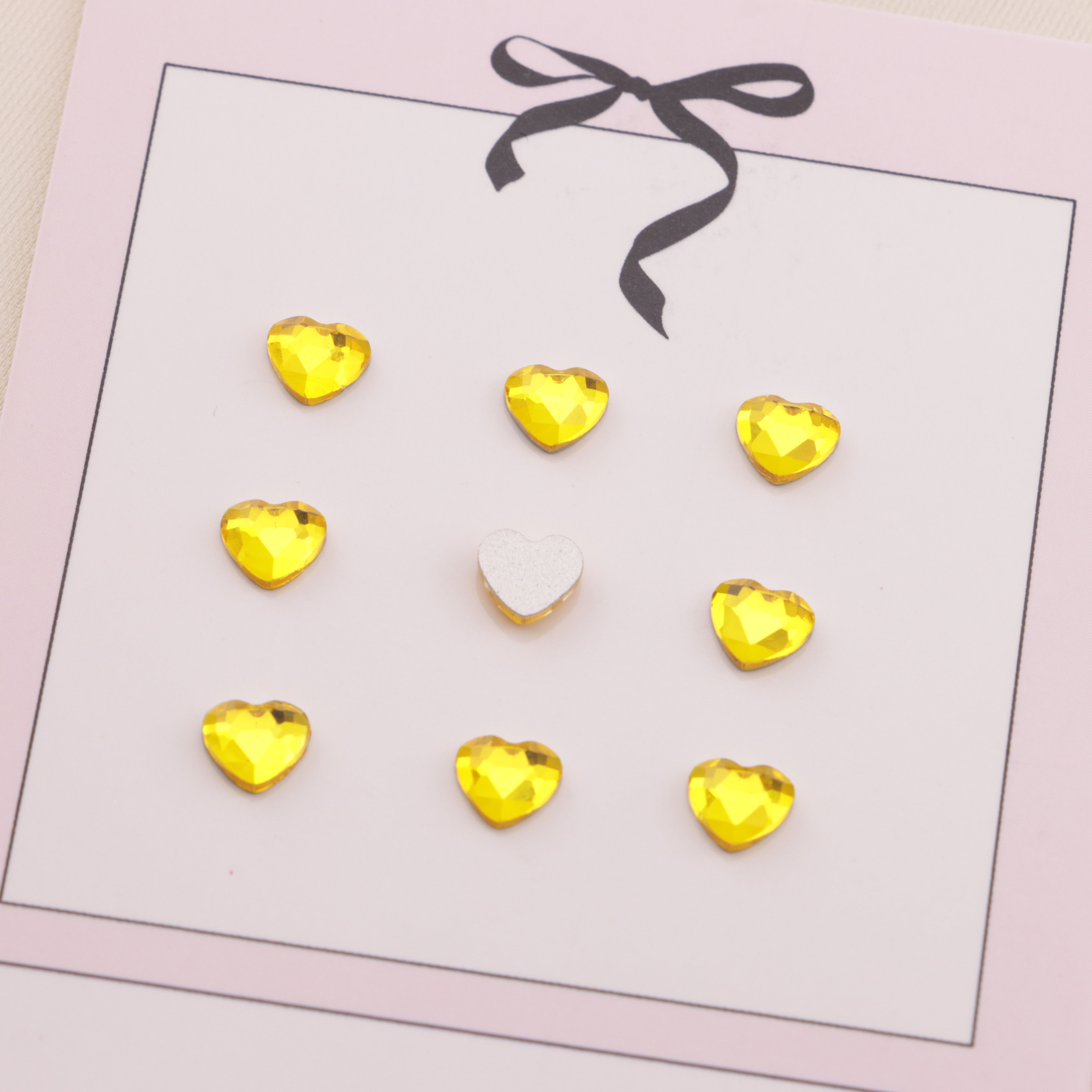 FS6555- 5.5×6mm Heart Crystal Diamonds Zoe's DIY Shop