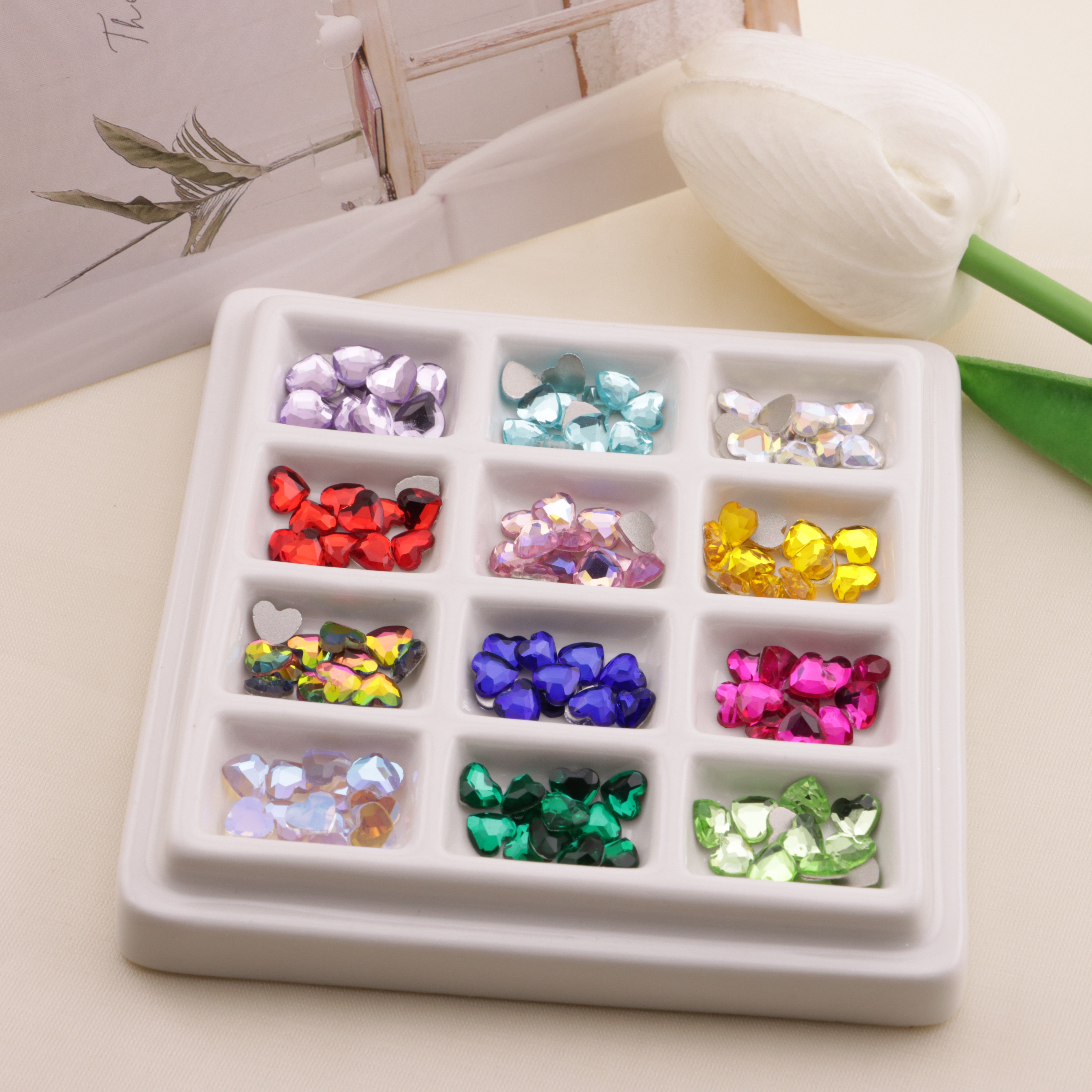 FS6555- 5.5×6mm Heart Crystal Diamonds Zoe's DIY Shop