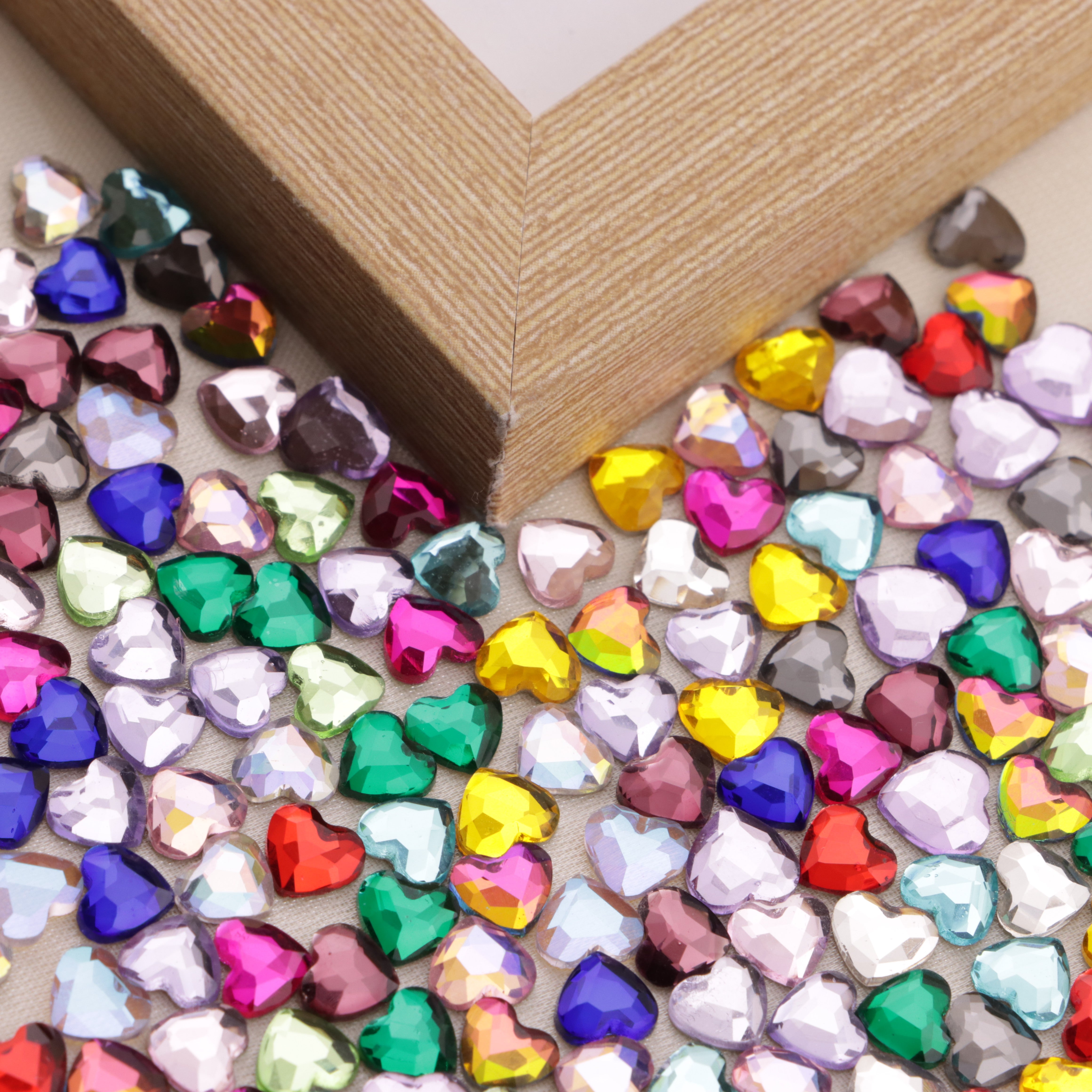 FS6555- 5.5×6mm Heart Crystal Diamonds Zoe's DIY Shop