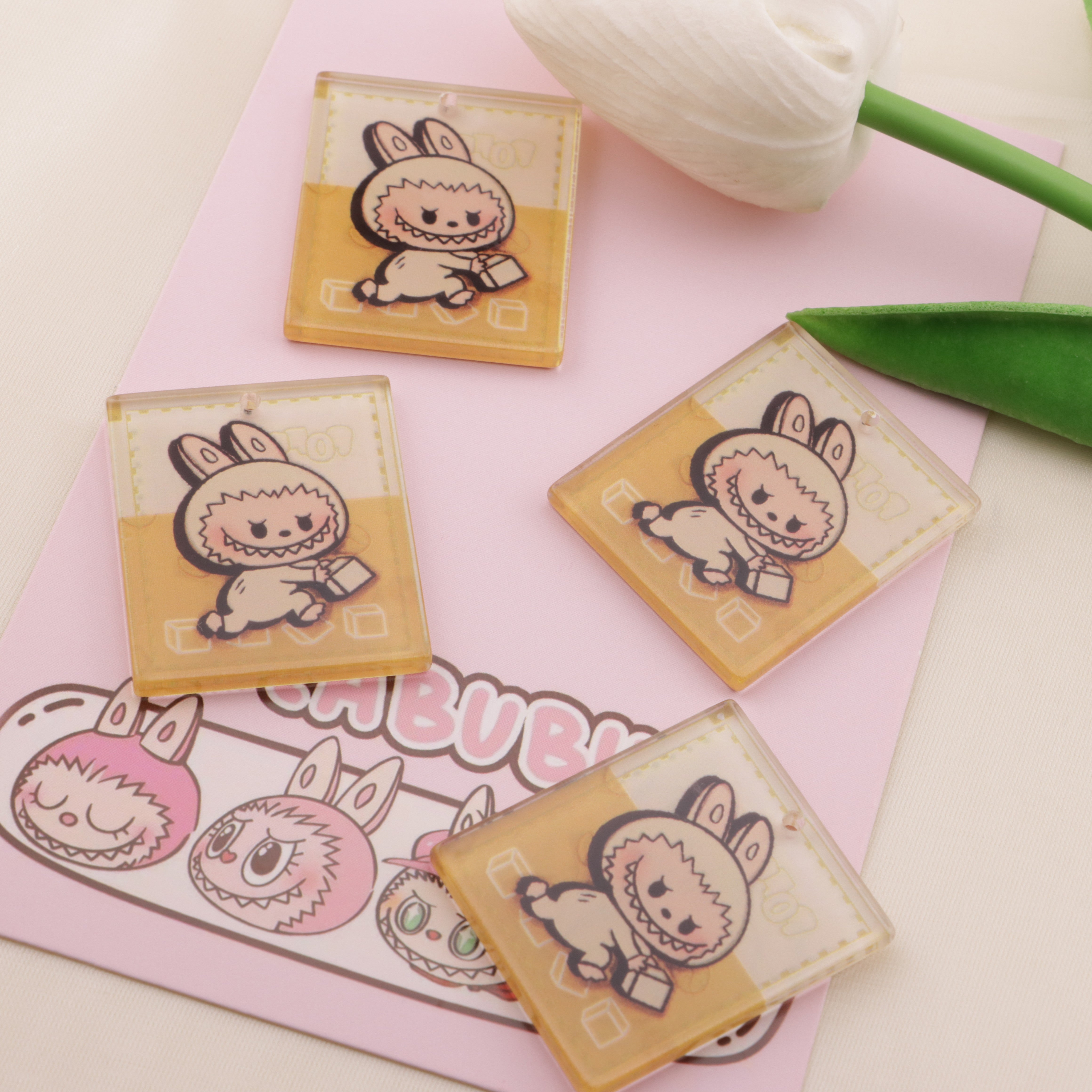 FS6484- 41.4×31.8mm Pop Mart Pendant Zoe's DIY Shop