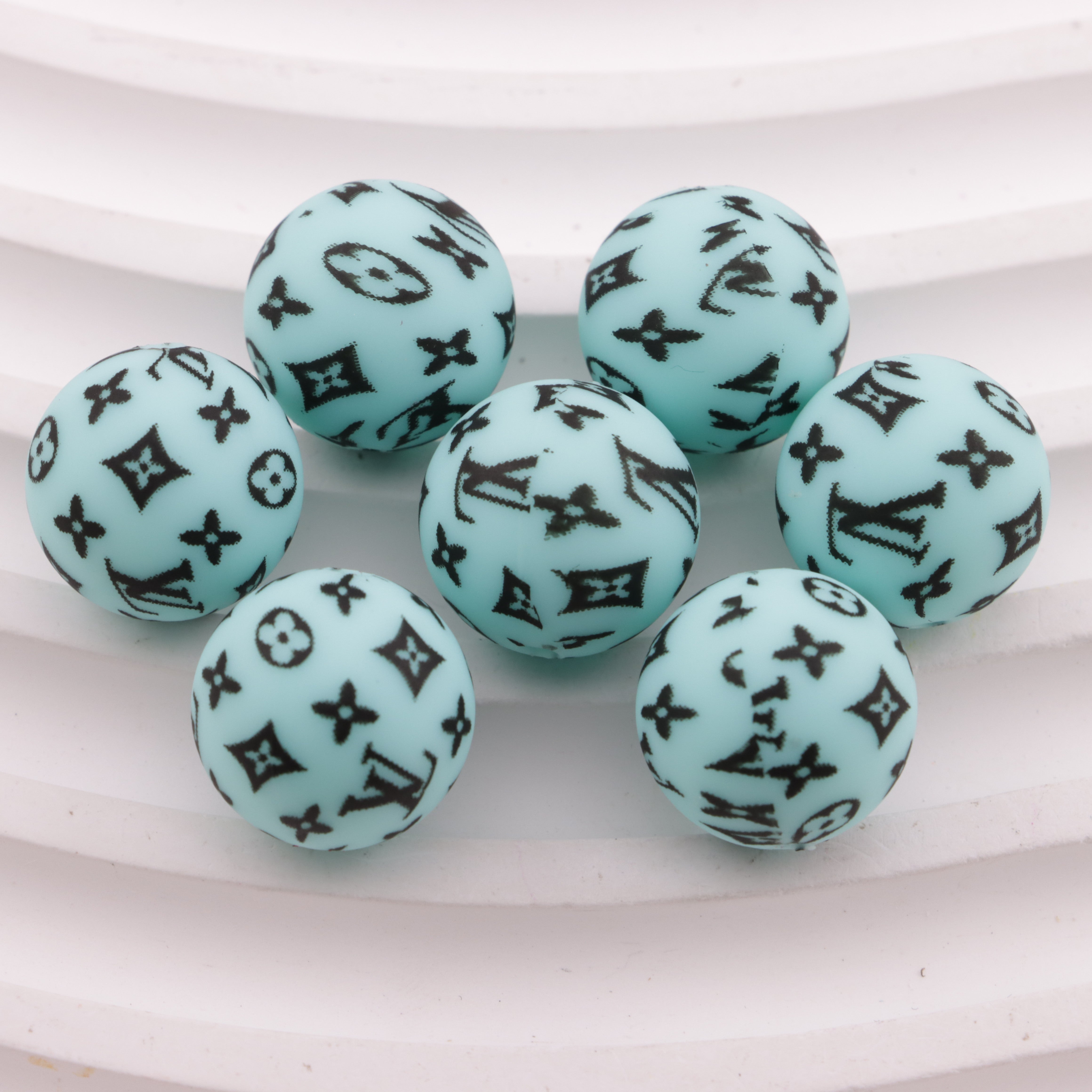 FS0767- 15MM LV Silicone Beads Zoe's DIY Shop