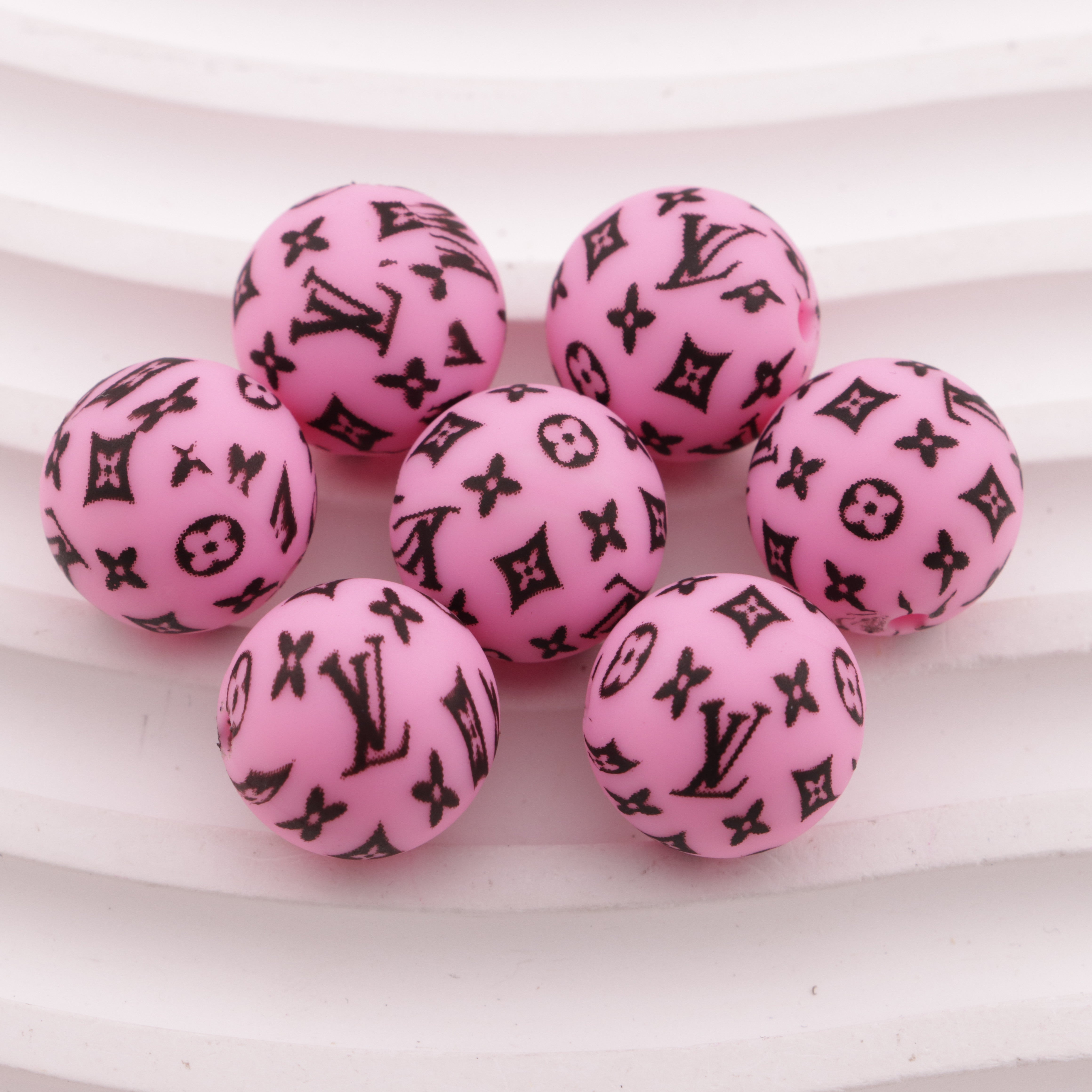 FS0767- 15MM LV Silicone Beads Zoe's DIY Shop