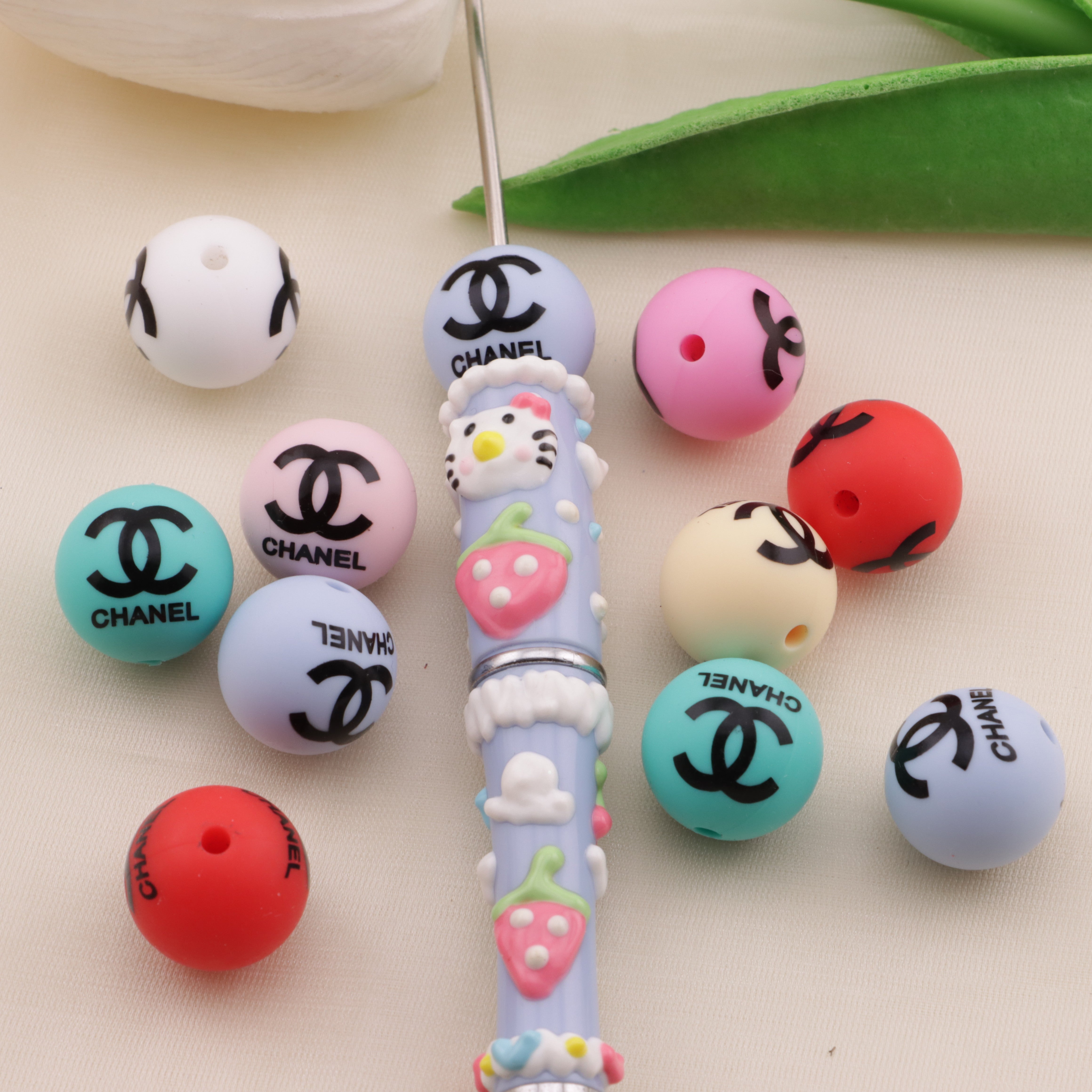 FS0804- 15MM CC Silicone Beads Zoe's DIY Shop