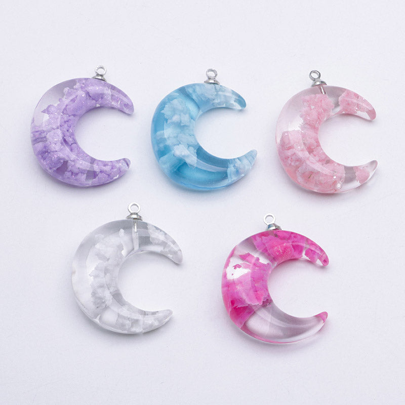FS3330- Glow-in-the-dark Clouds And Moon Pendant