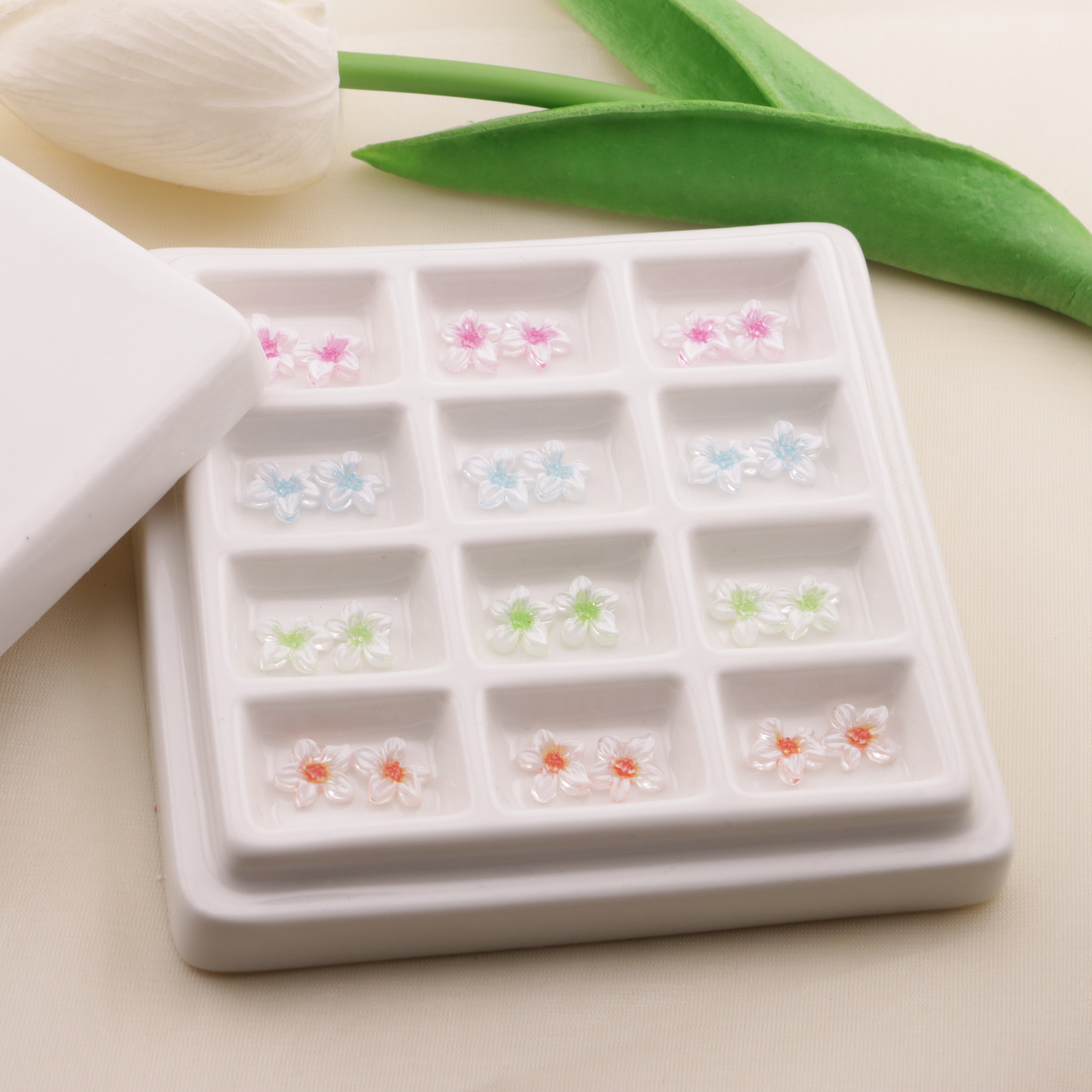 FS6516- 9.2nm Transparent Printing Flower Zoe's DIY Shop