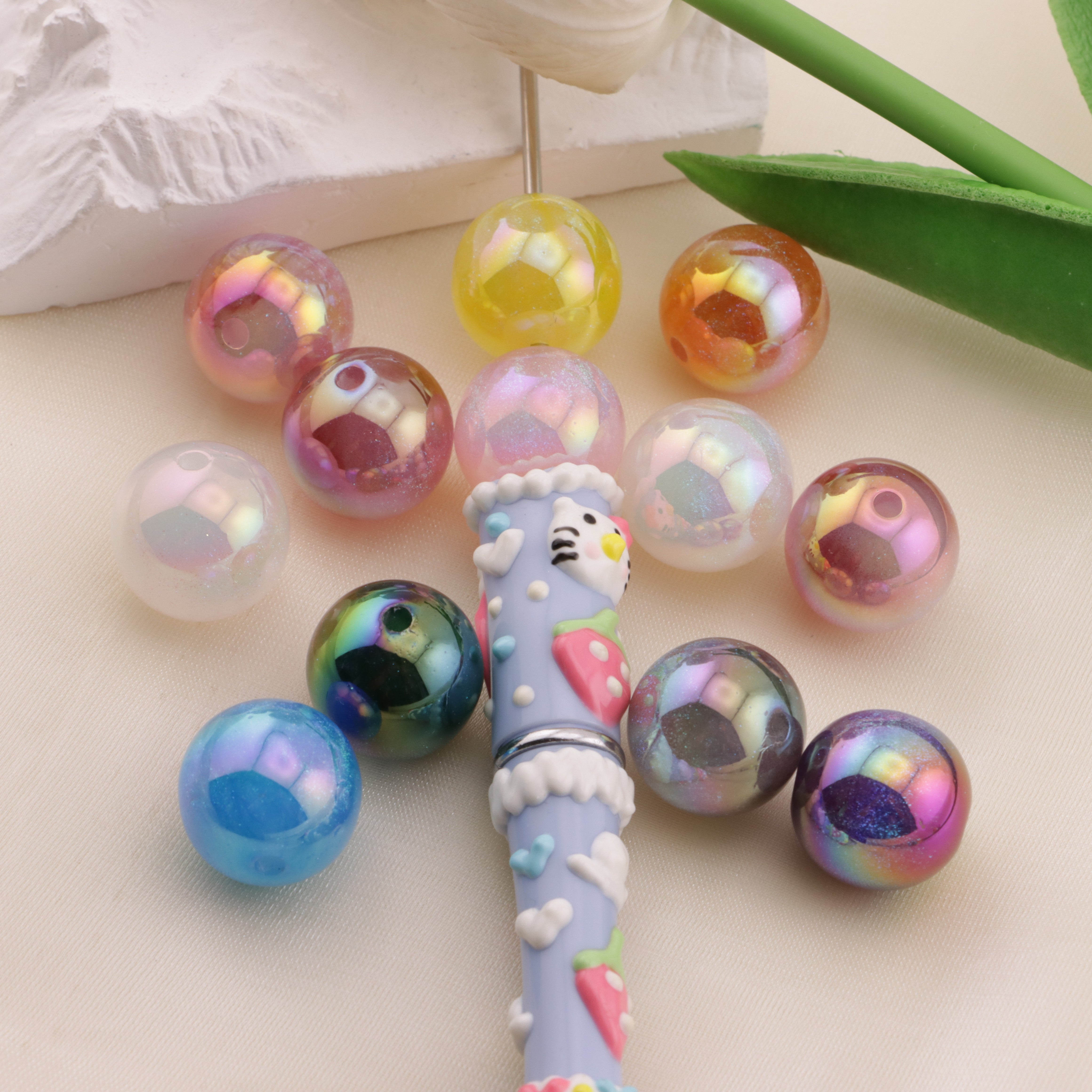 FS5790- 16mm UV Galaxy Beads Fit For Pen Zoe's DIY Shop
