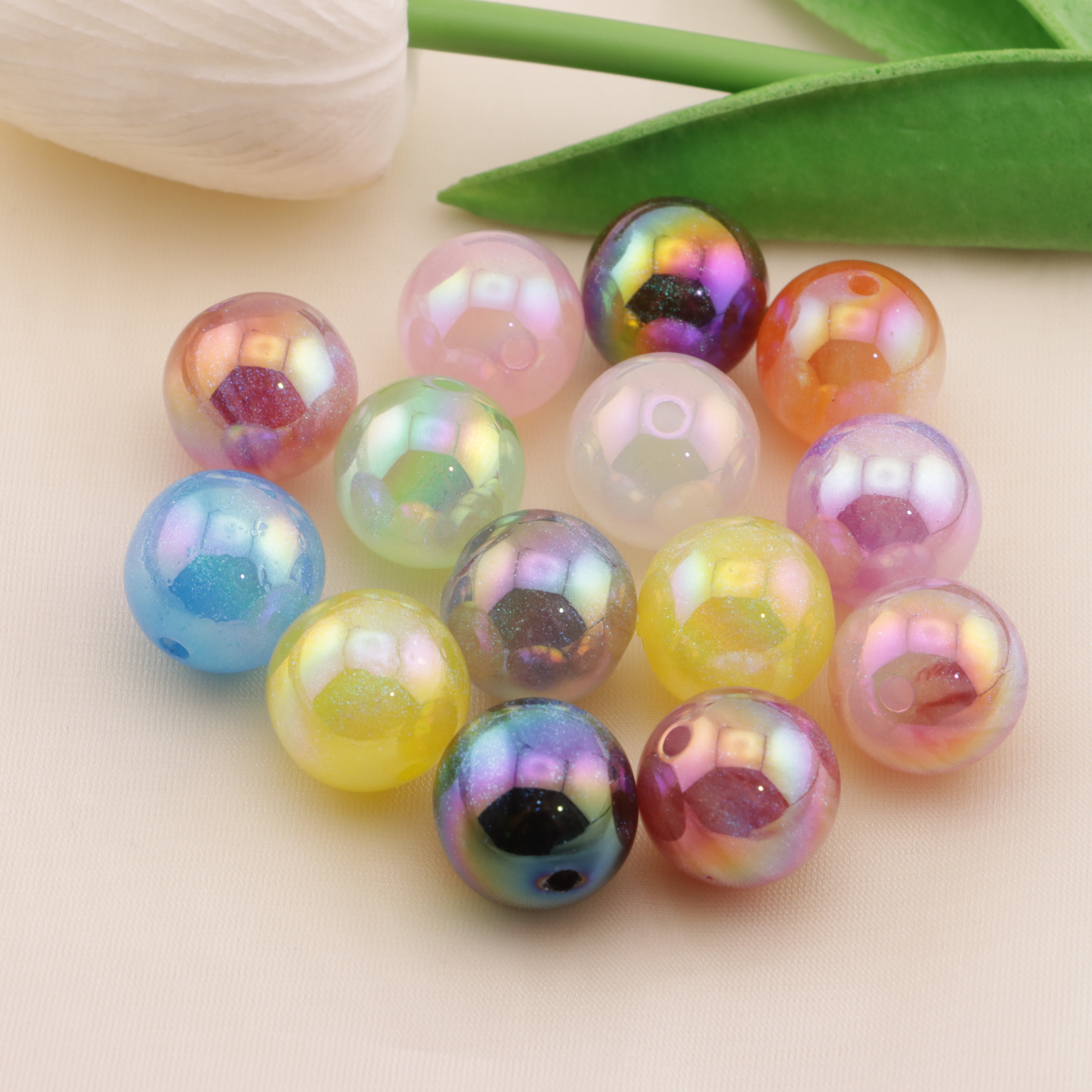 FS5790- 16mm UV Galaxy Beads Fit For Pen Zoe's DIY Shop