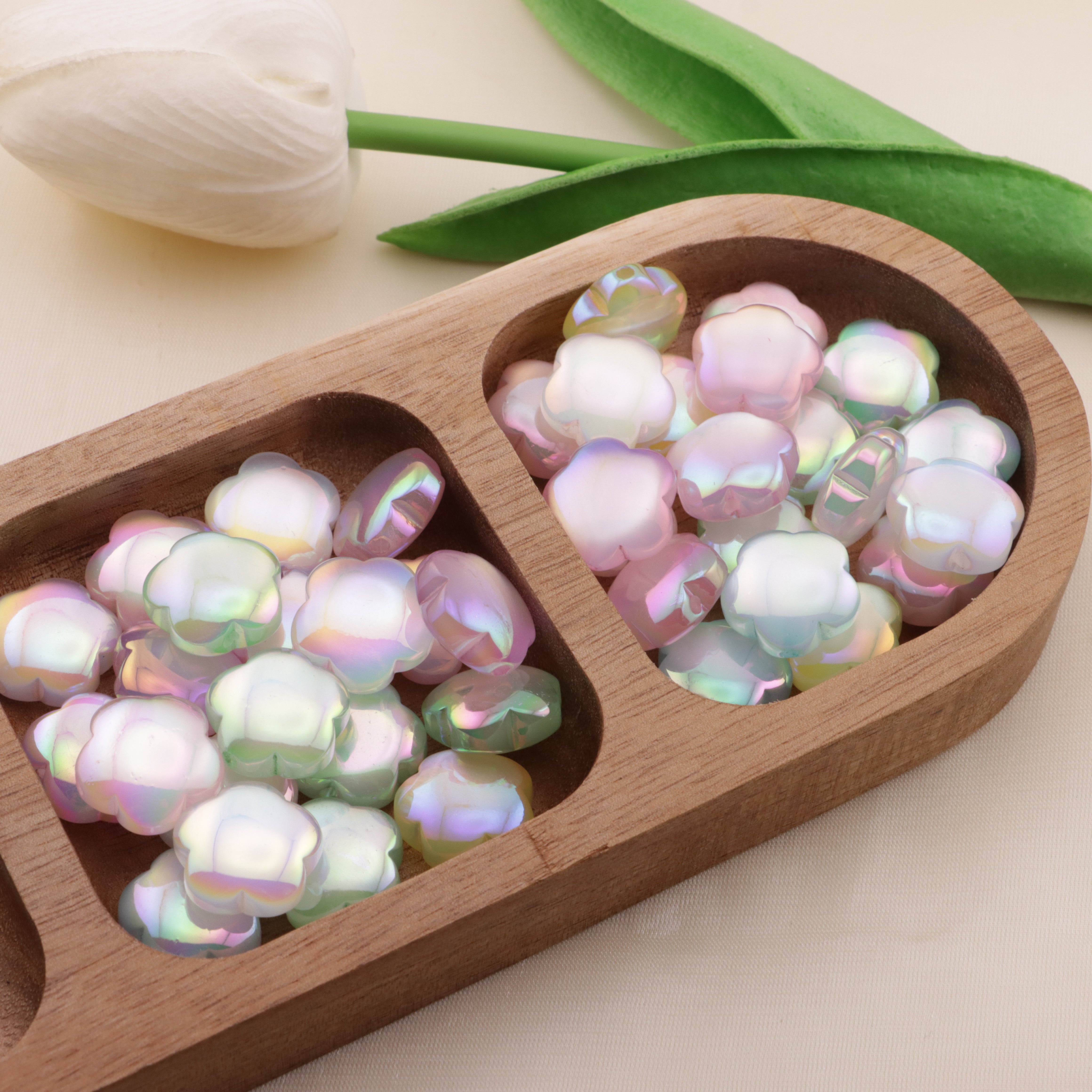 FS5728- Approximately 17mm Cat's Eye Flower Resin Beads Zoe's DIY Shop