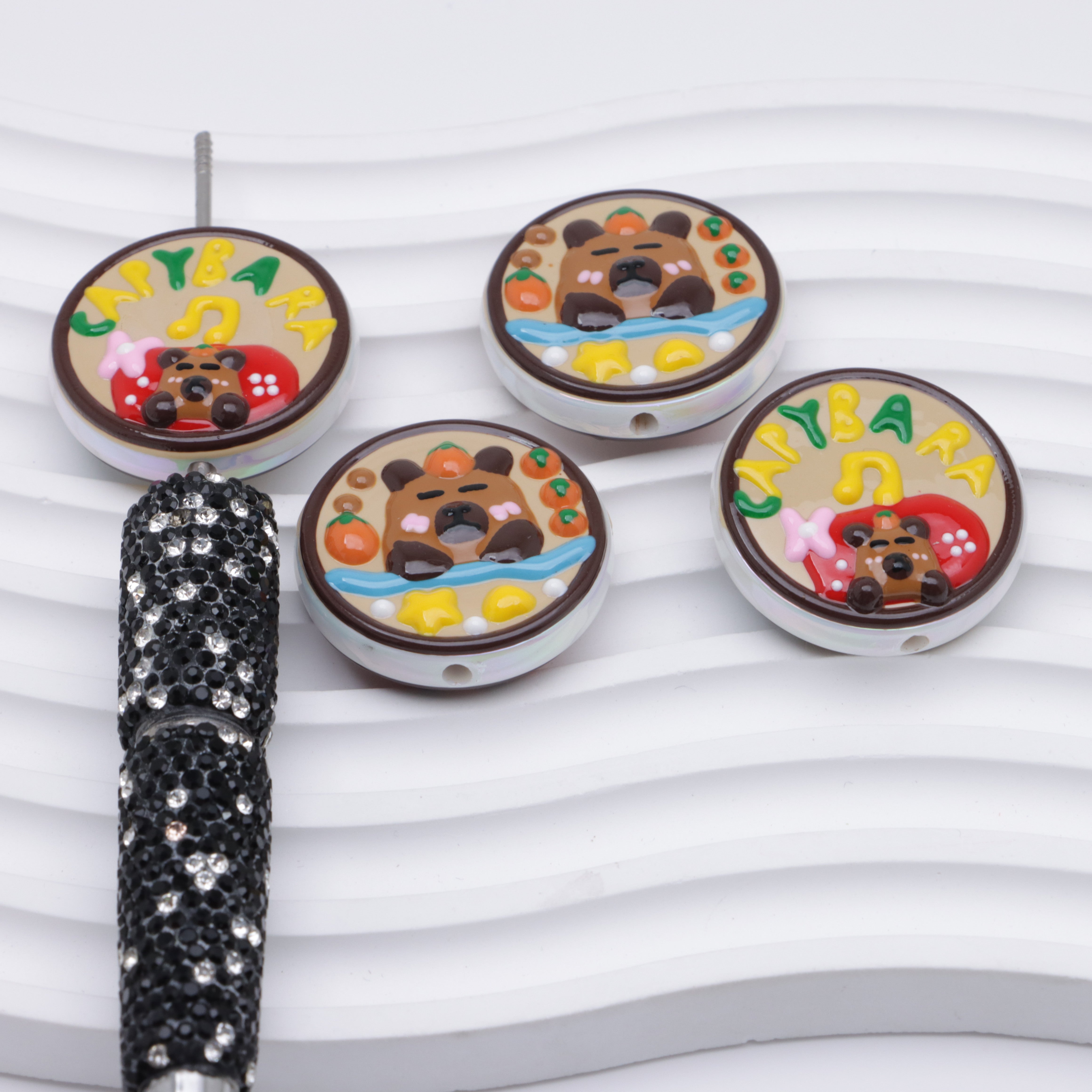 FS4512- Capybara Original Version Hand - Painted Beads