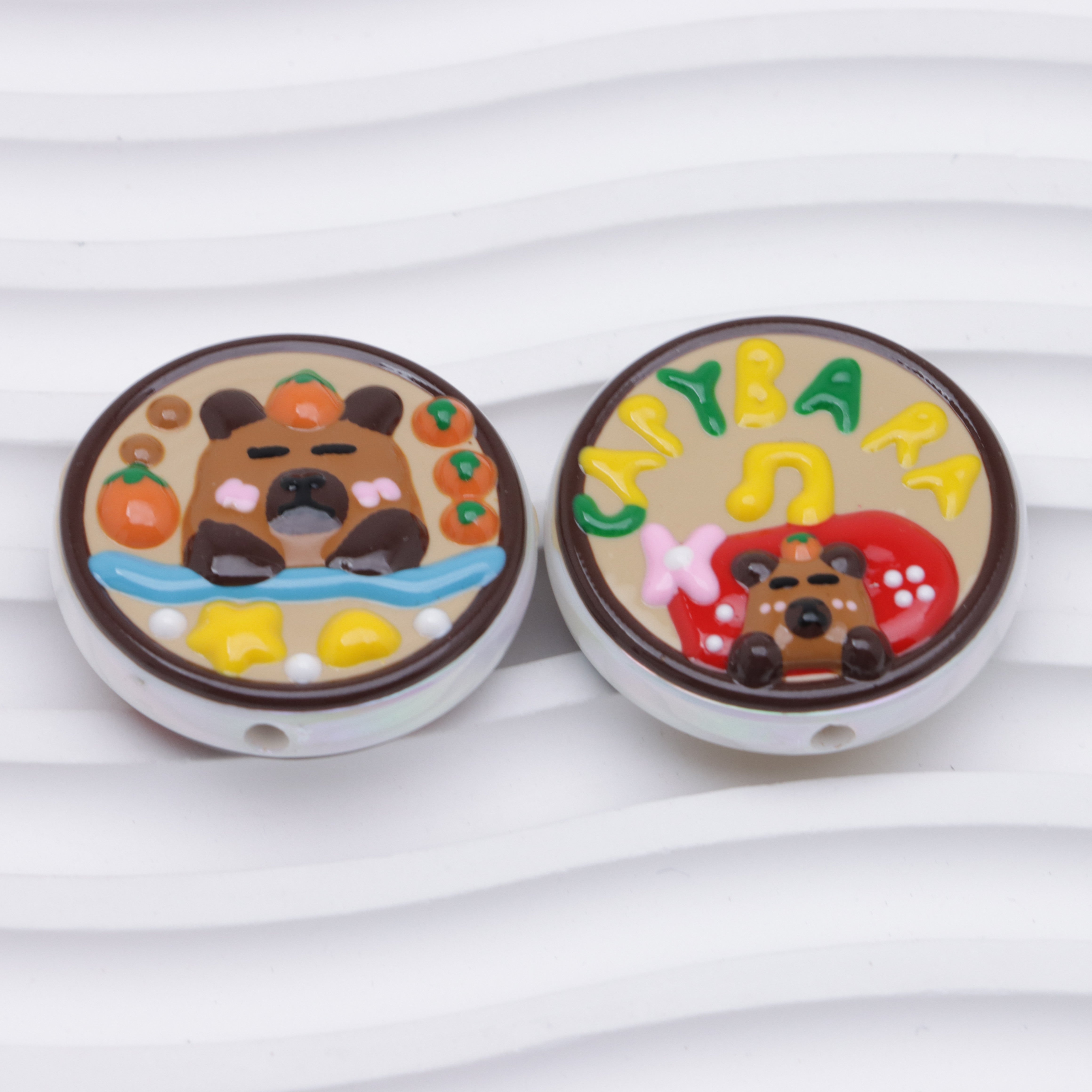 FS4512- Capybara Original Version Hand - Painted Beads