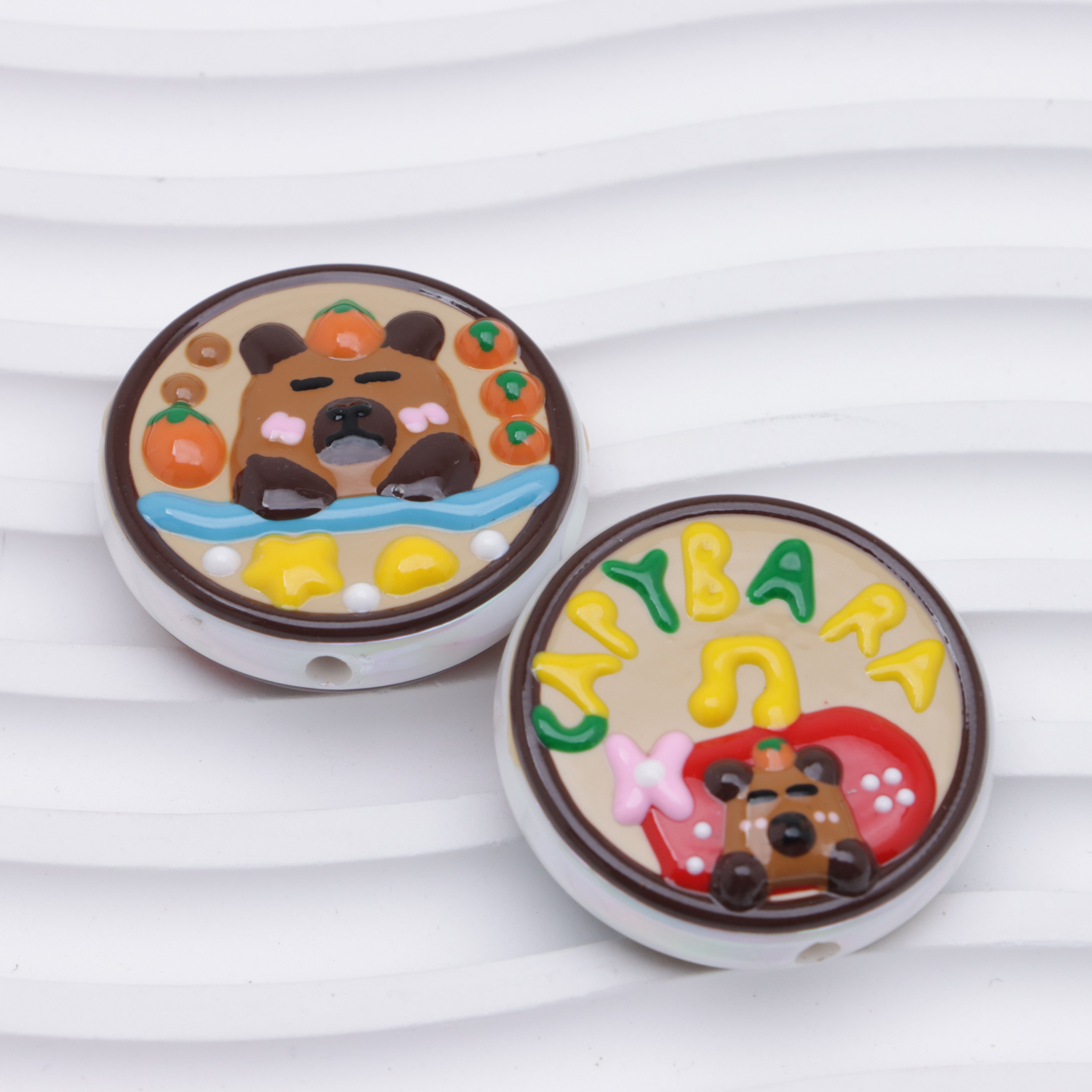 FS4512- Capybara Original Version Hand - Painted Beads