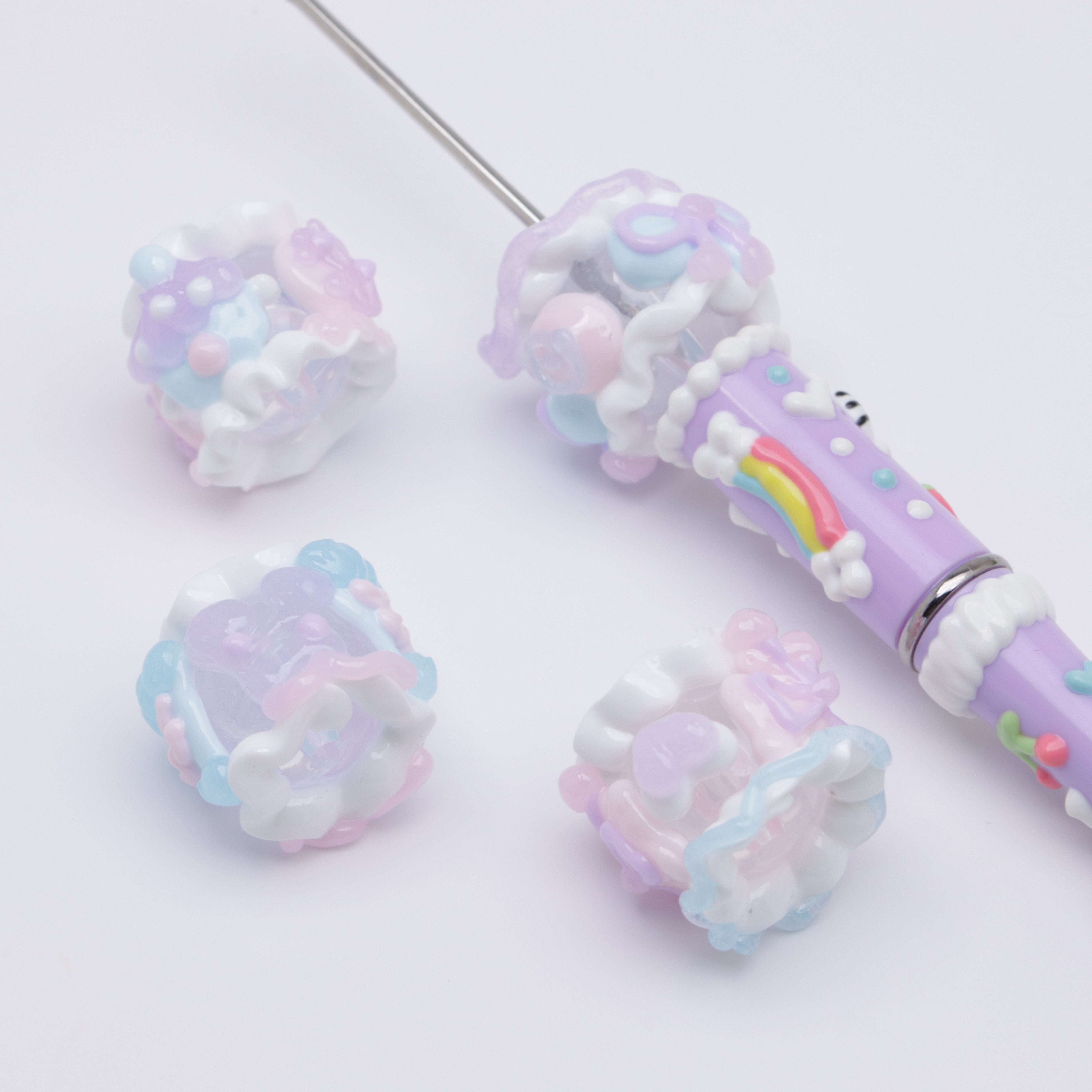 FS4727- Glow-in-the-dark Hand-painted Beads