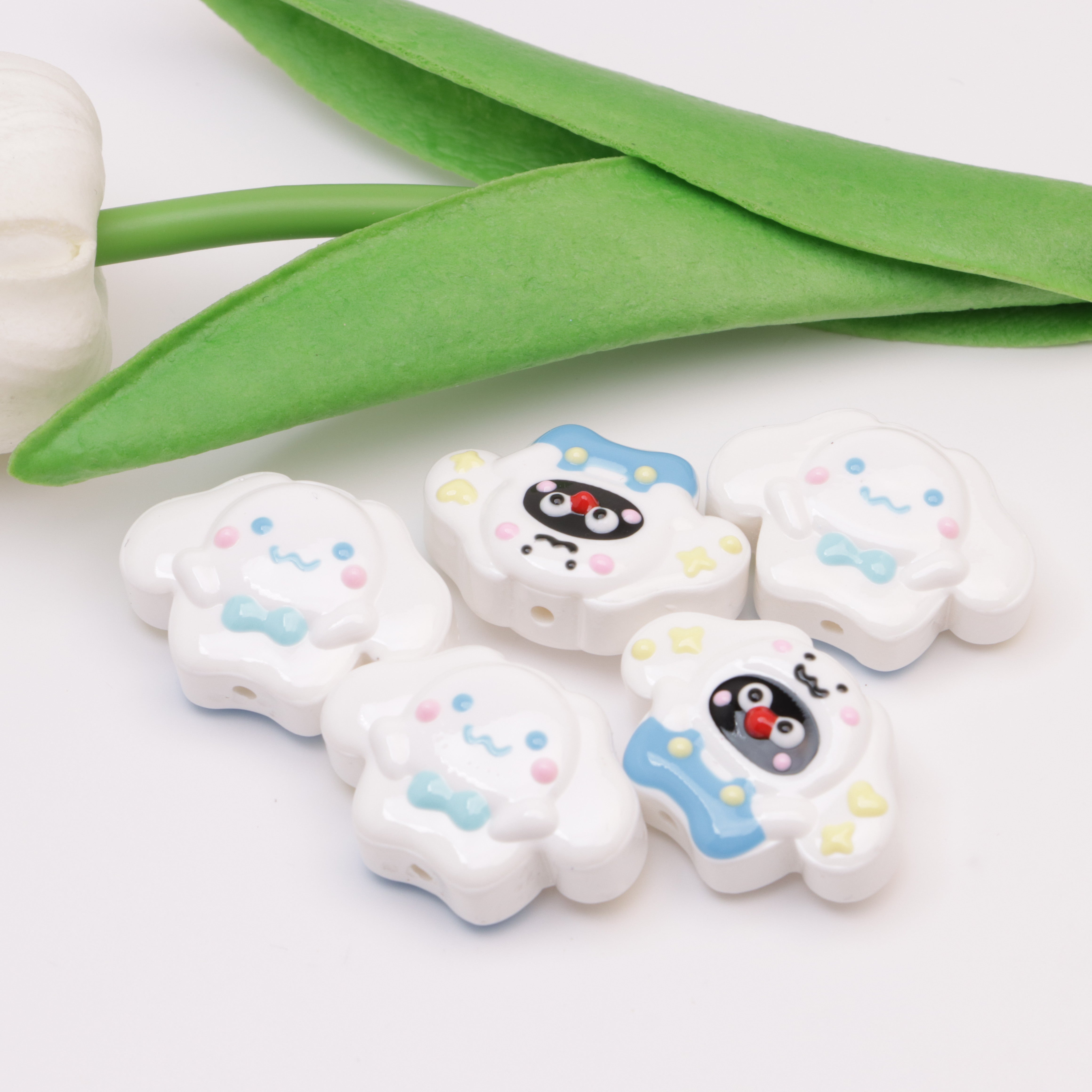 FS4507- 30*20.5mm Cinnamoroll Hand Painted Beads