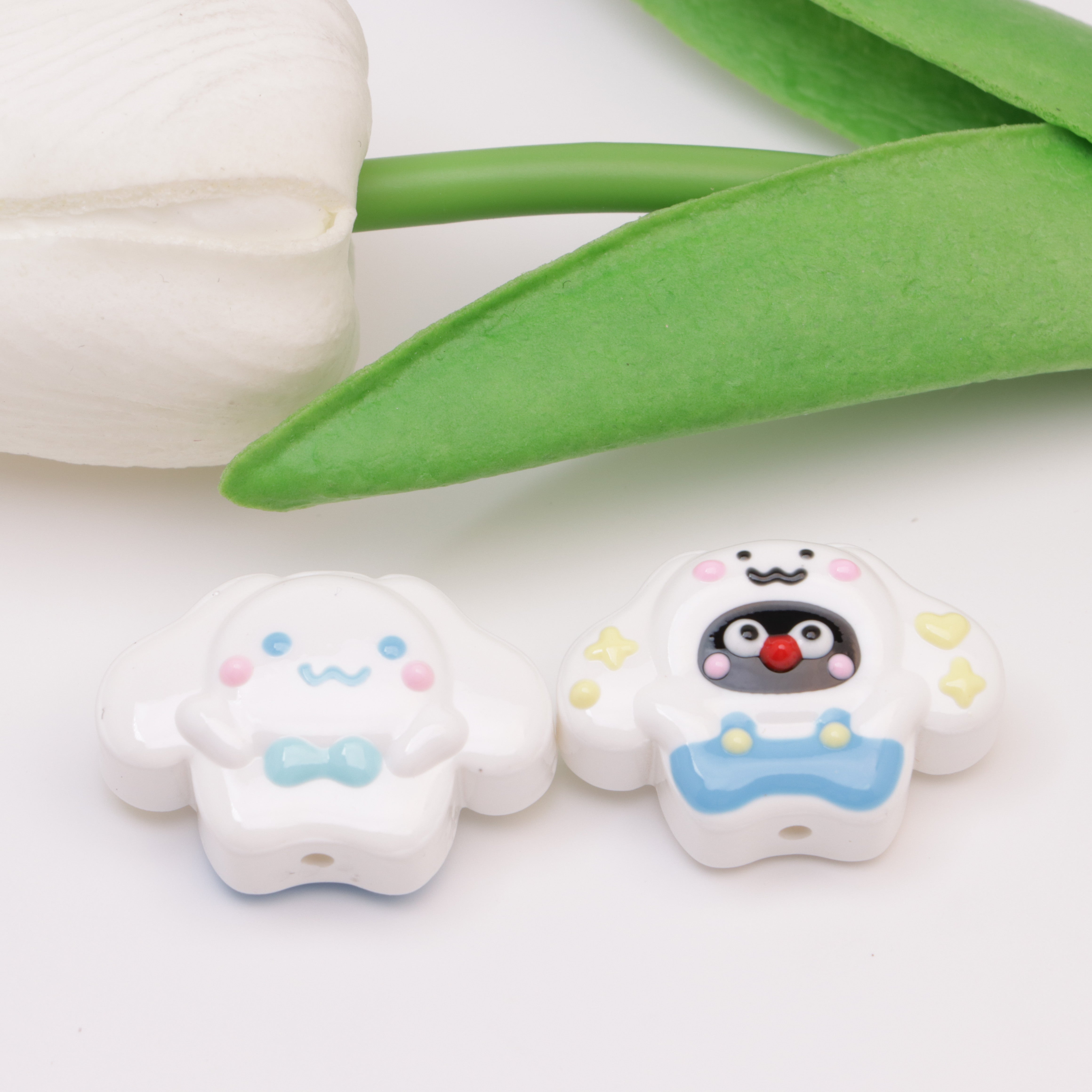 FS4507- 30*20.5mm Cinnamoroll Hand Painted Beads