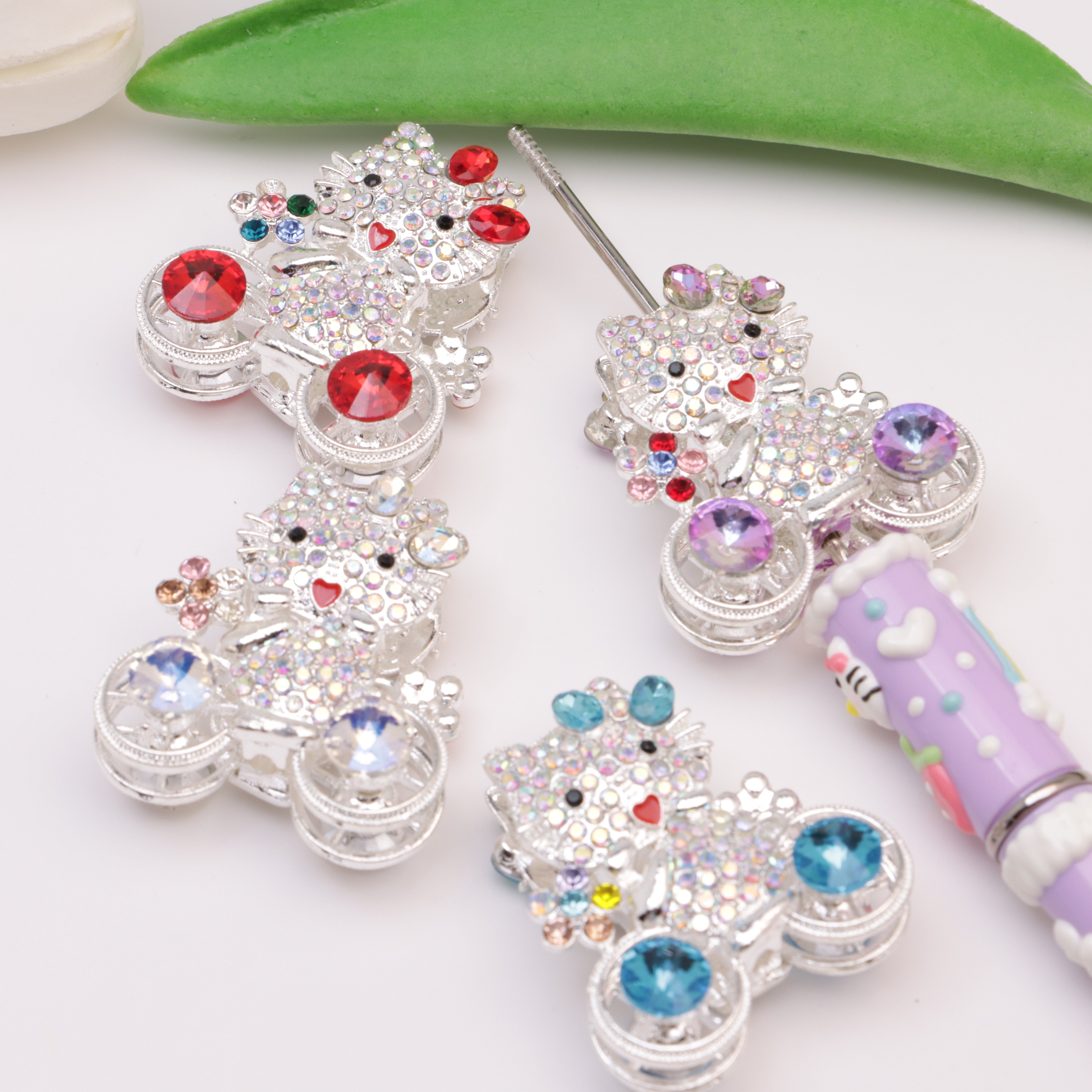 FS5517- 36mm Hk Bike Meral Beads Kitty Alloy Beads For Bicycles