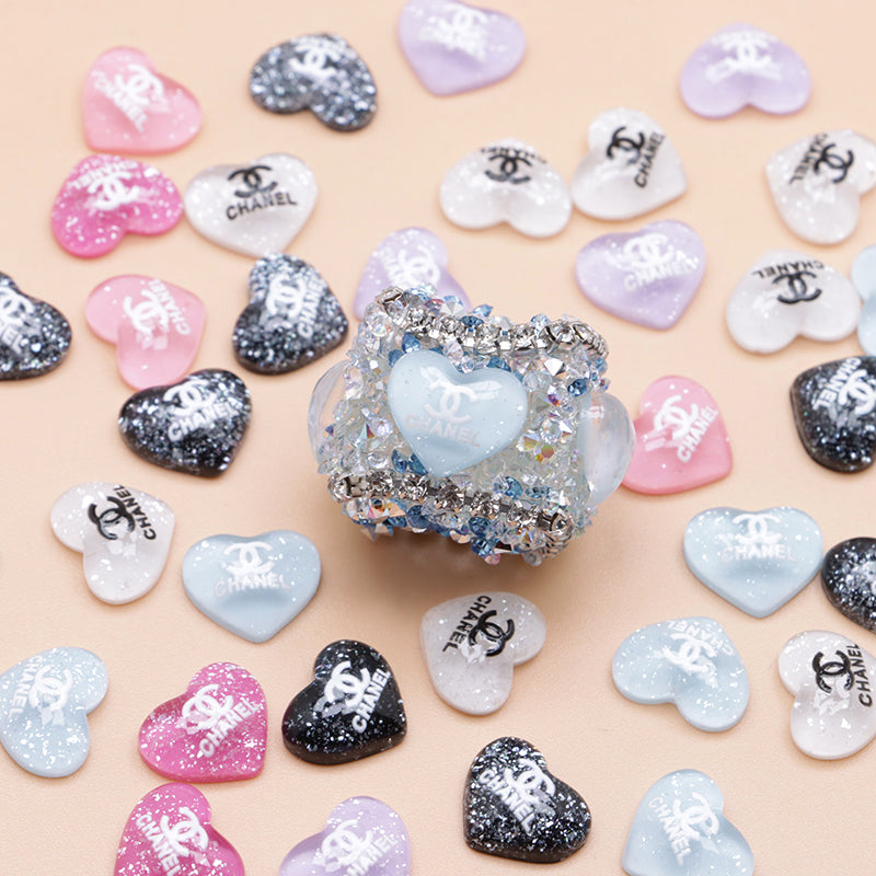 FS4183- CC Heart Charms Love Stickers Zoe's DIY Shop