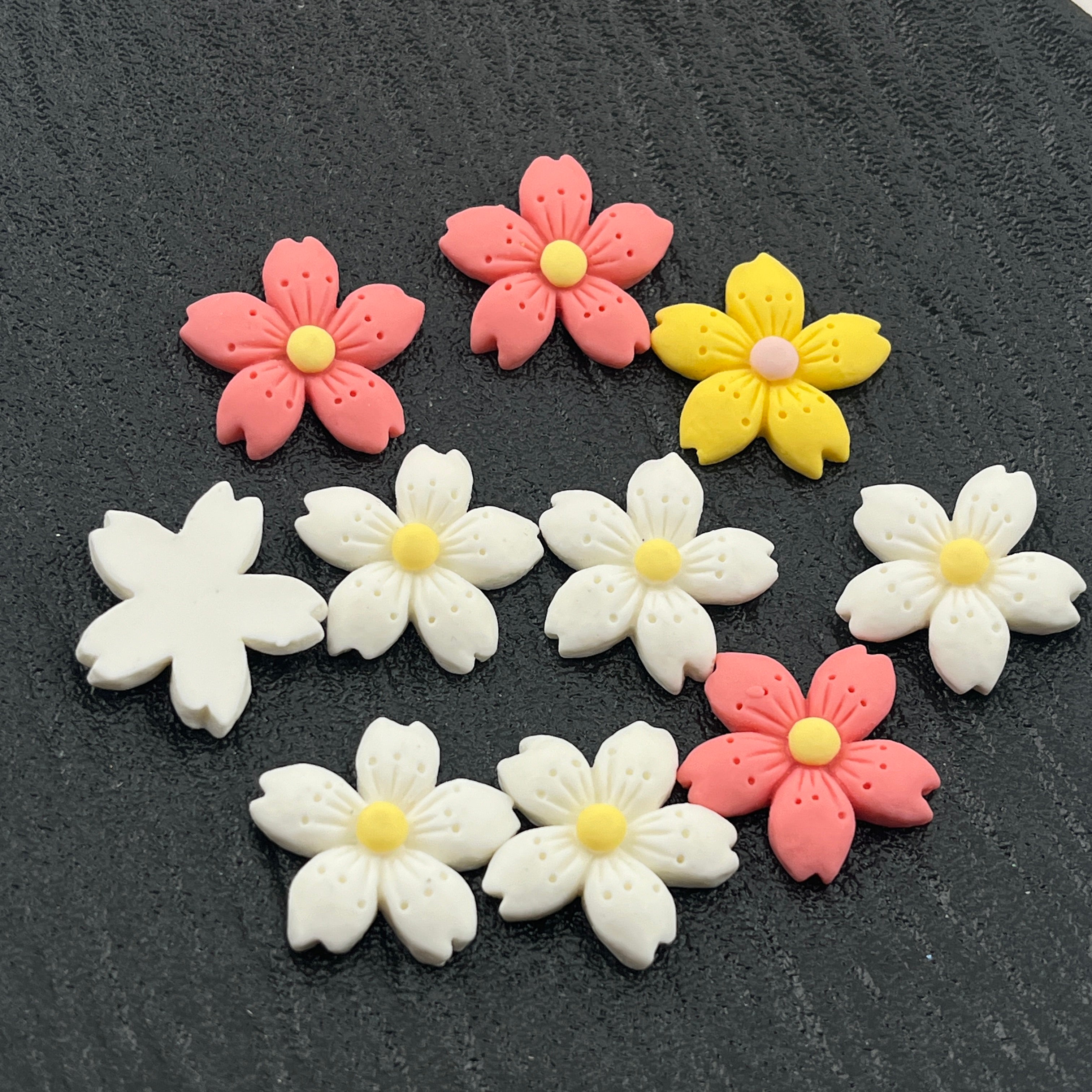 FS2471-Flower Resin Patch For Making Fancy Beads