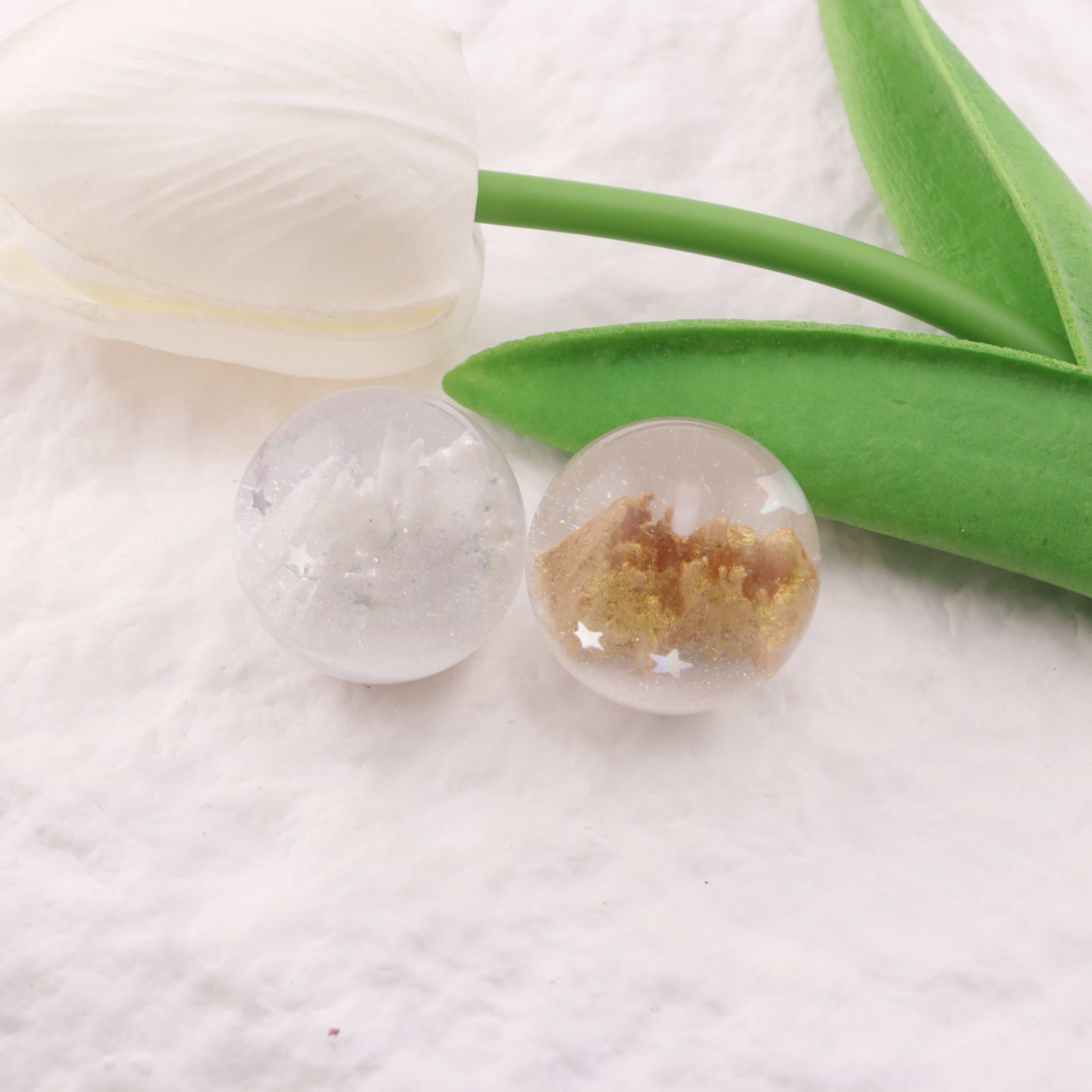 FS3888- 25mm Half Hole Castle Beads (Not UV, Can Be Used As Pendent) For Pendent
