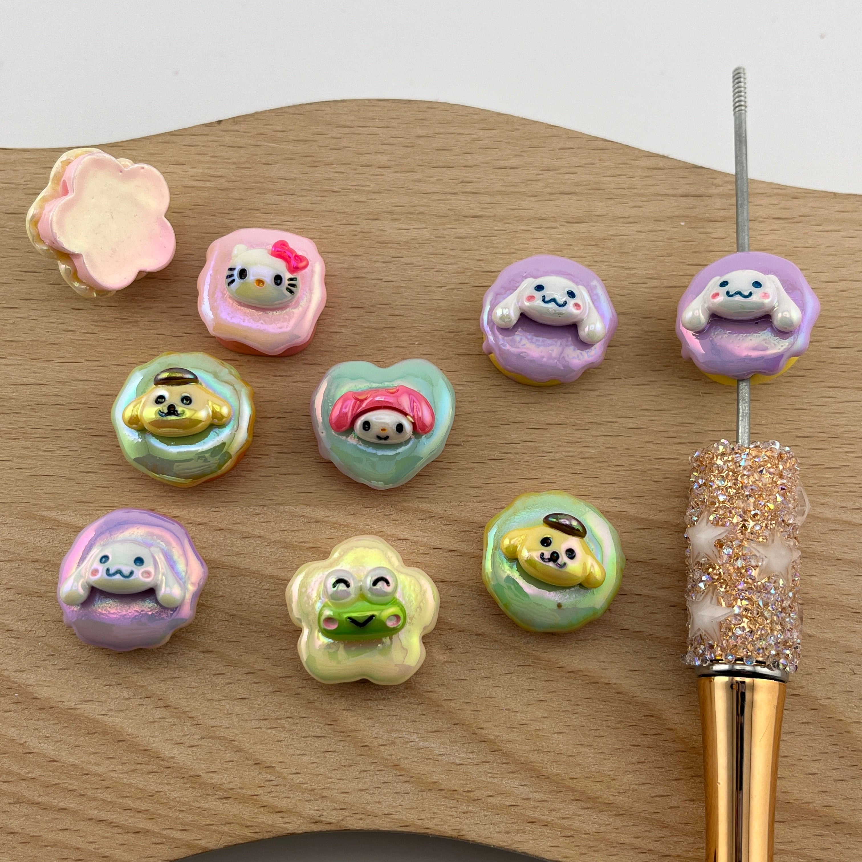 FS2430-Cute Sanrio Resin Beads Fit For Beadable Pens