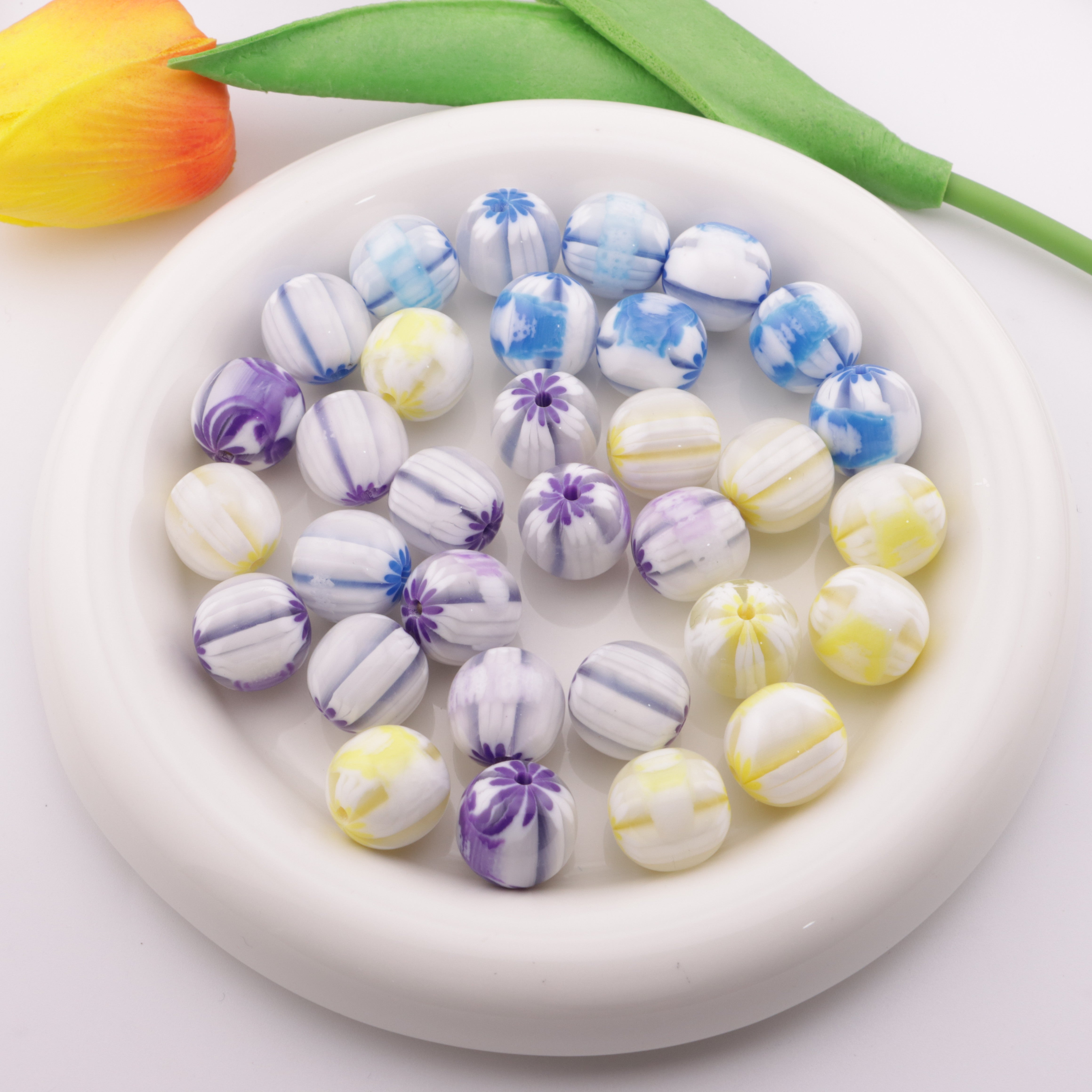 FS2192- 16mm Striped Beads