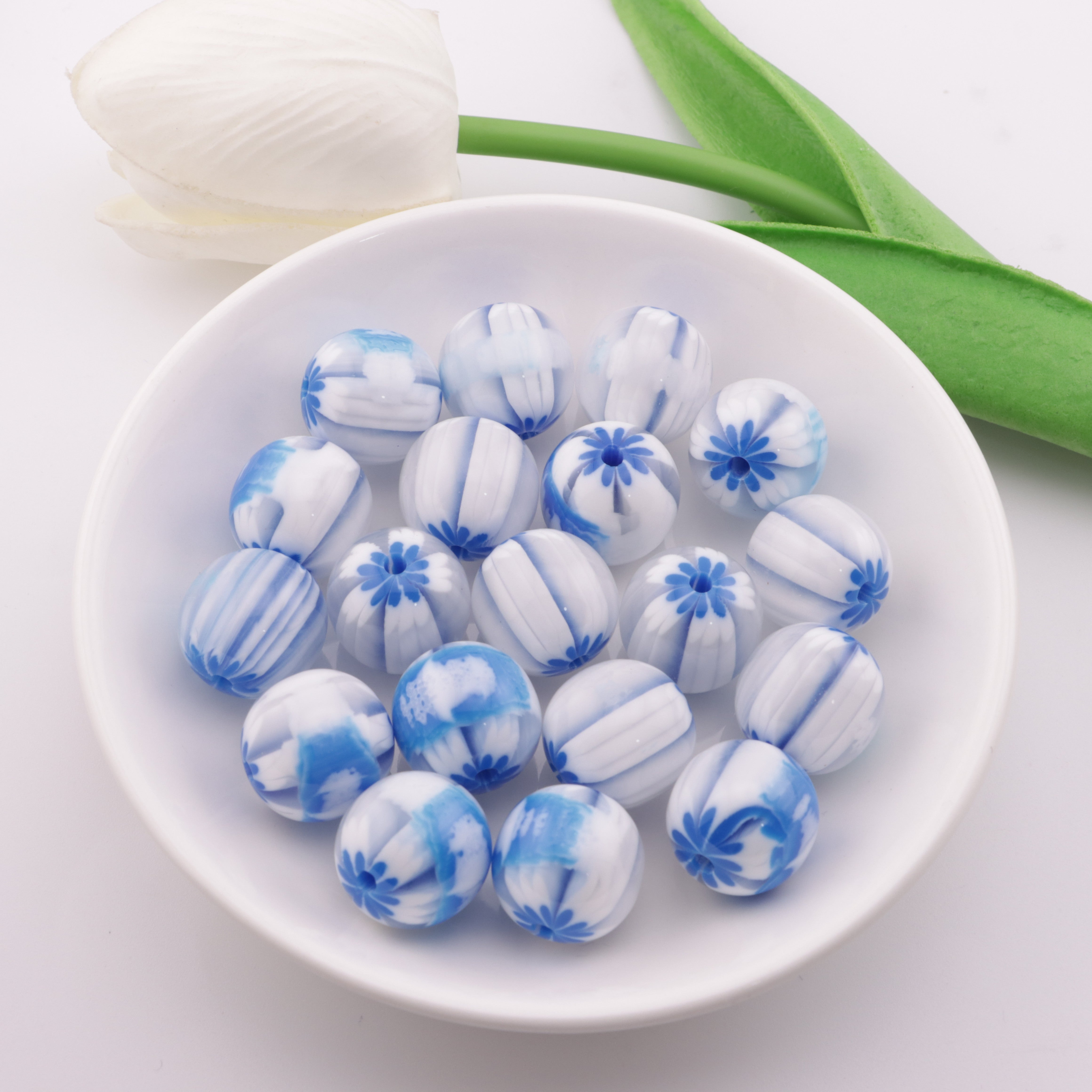 FS2192- 16mm Striped Beads