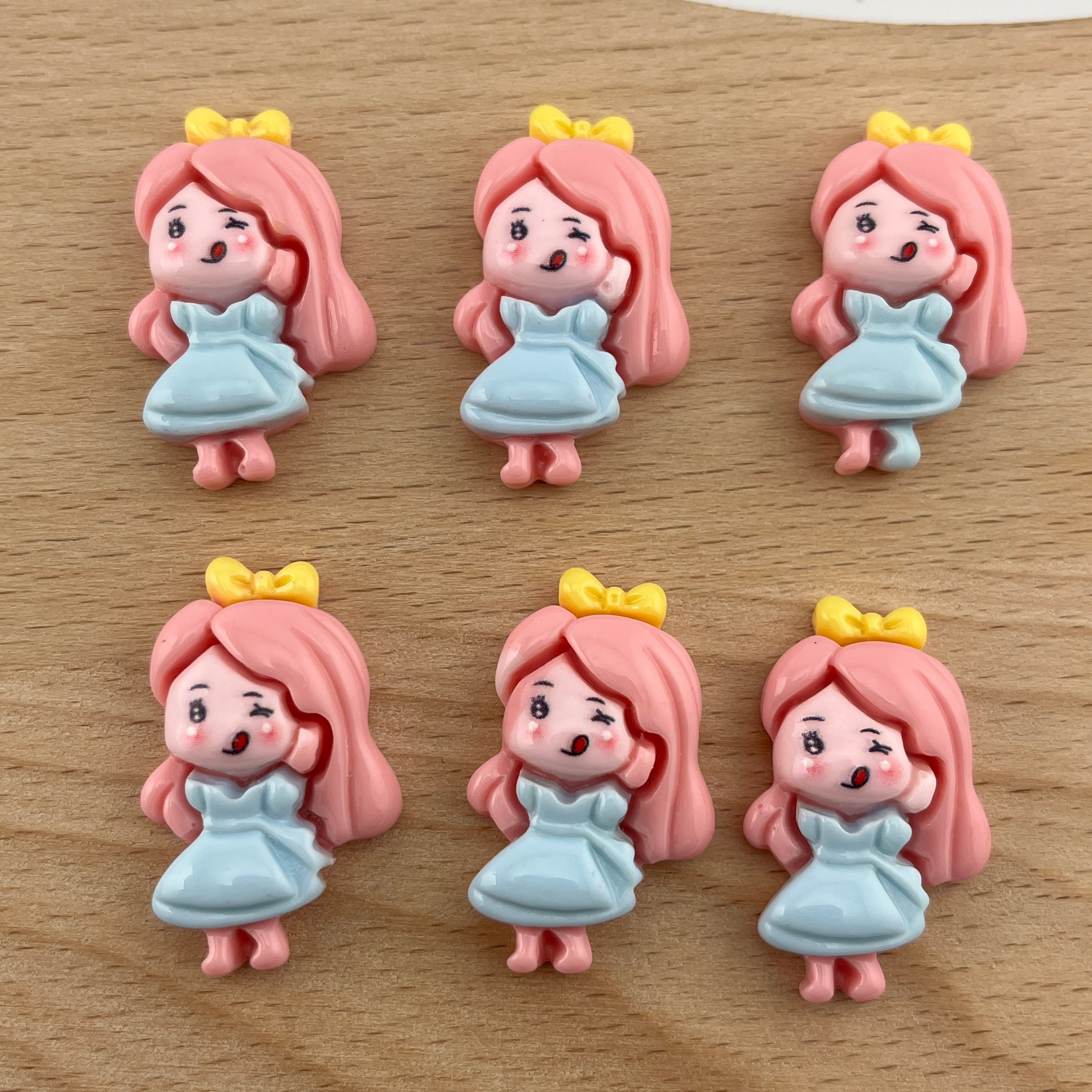 FS2421-Cute Girl Resin Patch For Making Fancy Beads