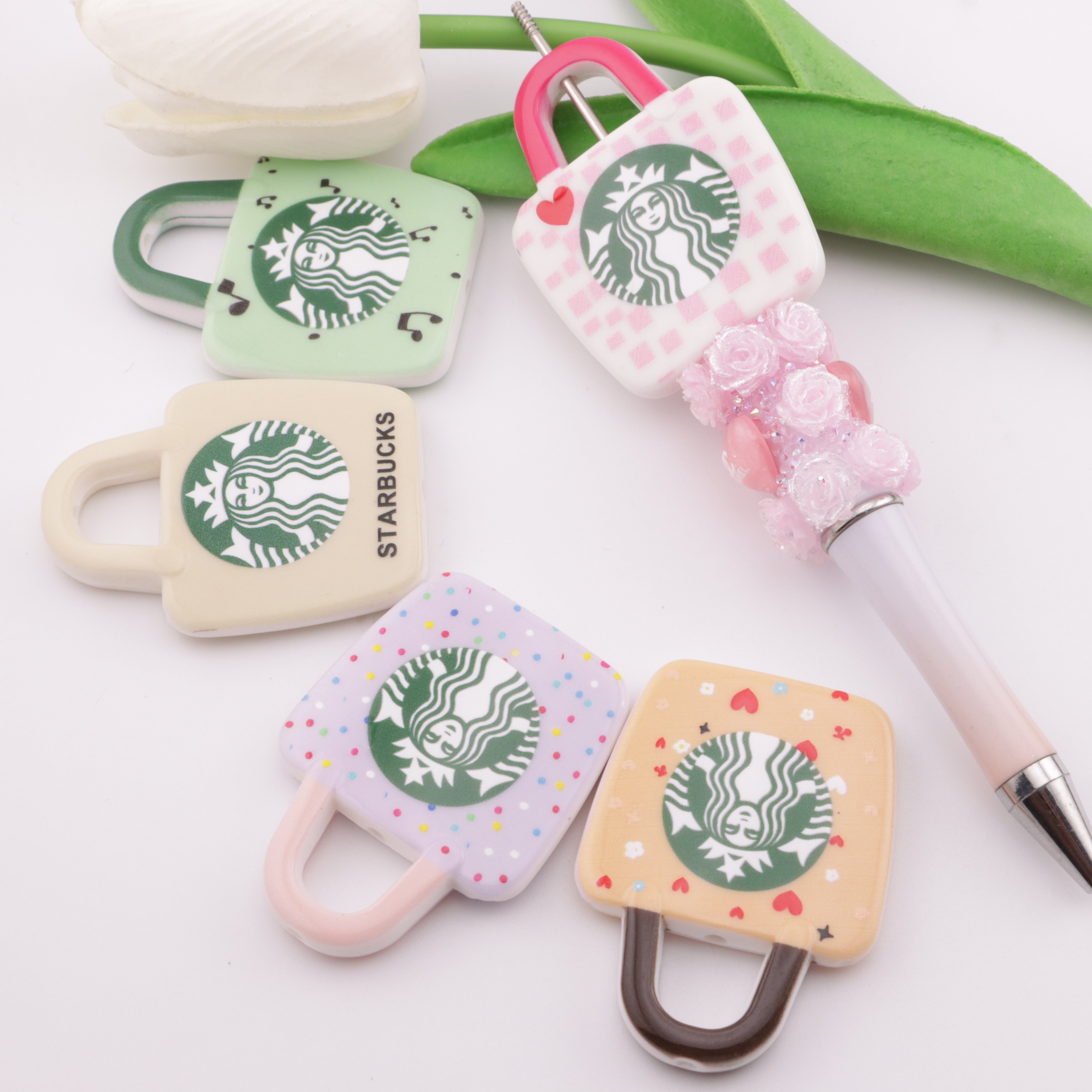 FS5561- Starbucks Bags Acrylic Beads Zoe's DIY Shop