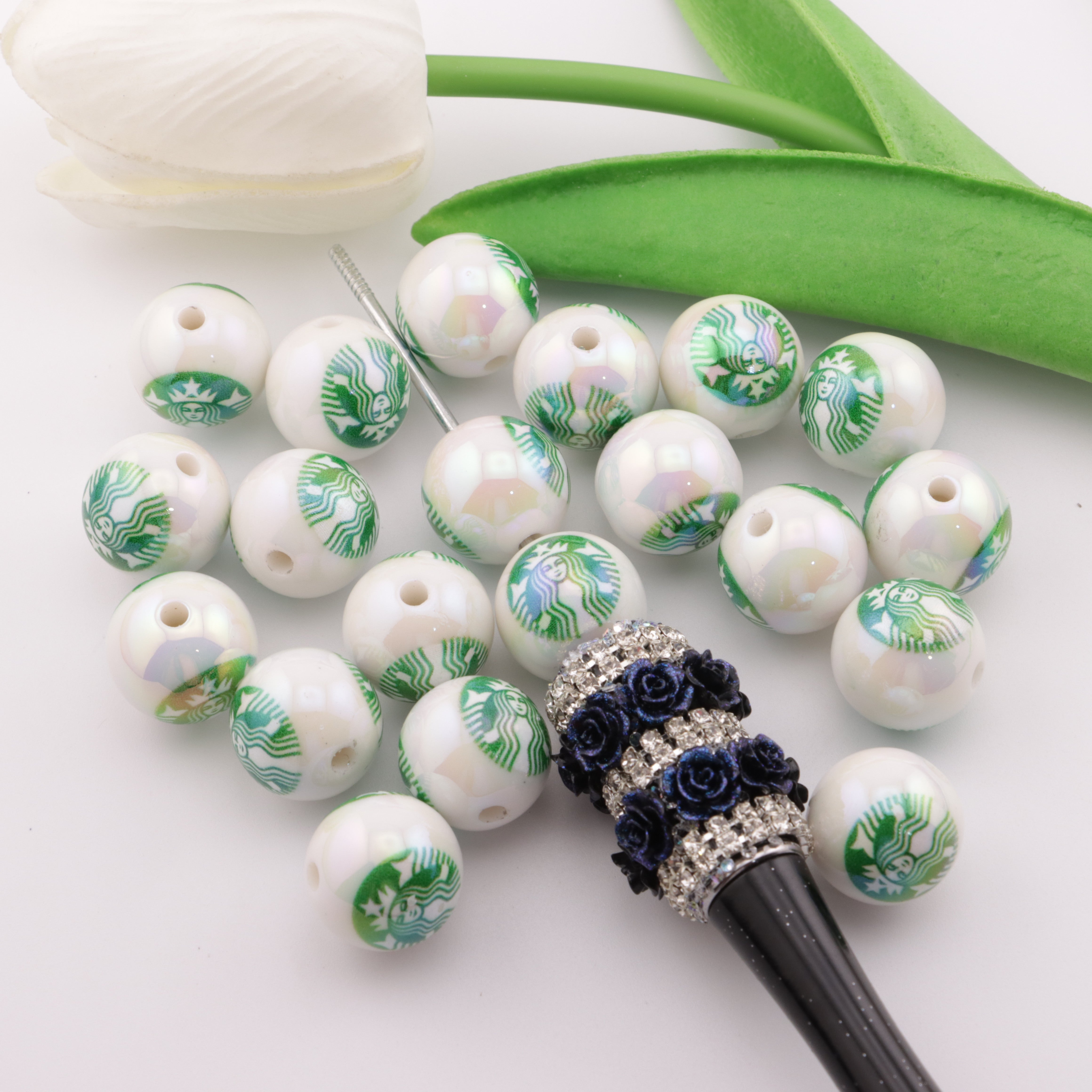 FS4370- 16mm Starbucks Beads
