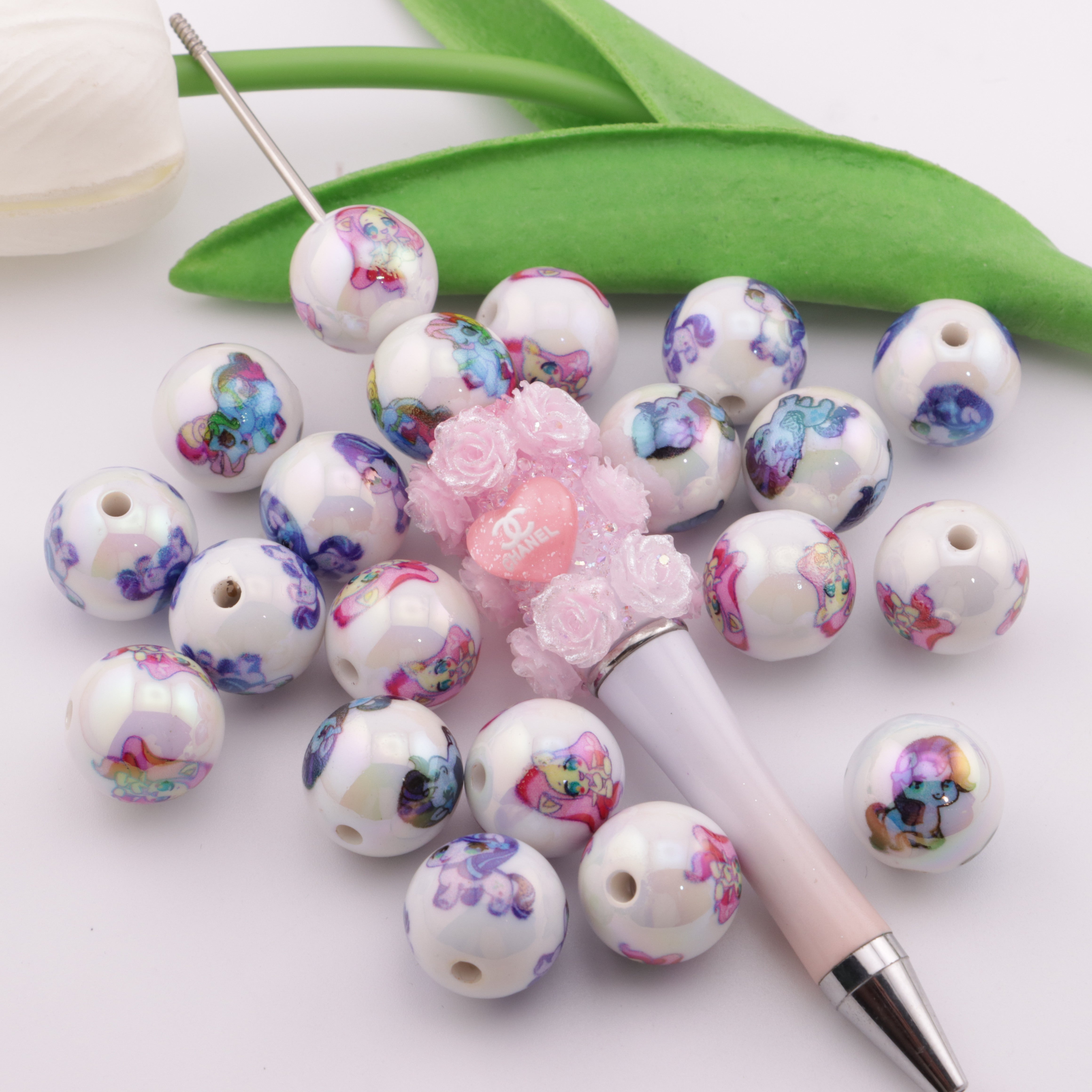 FS2004- 16mm My Little Pony Printed Beads