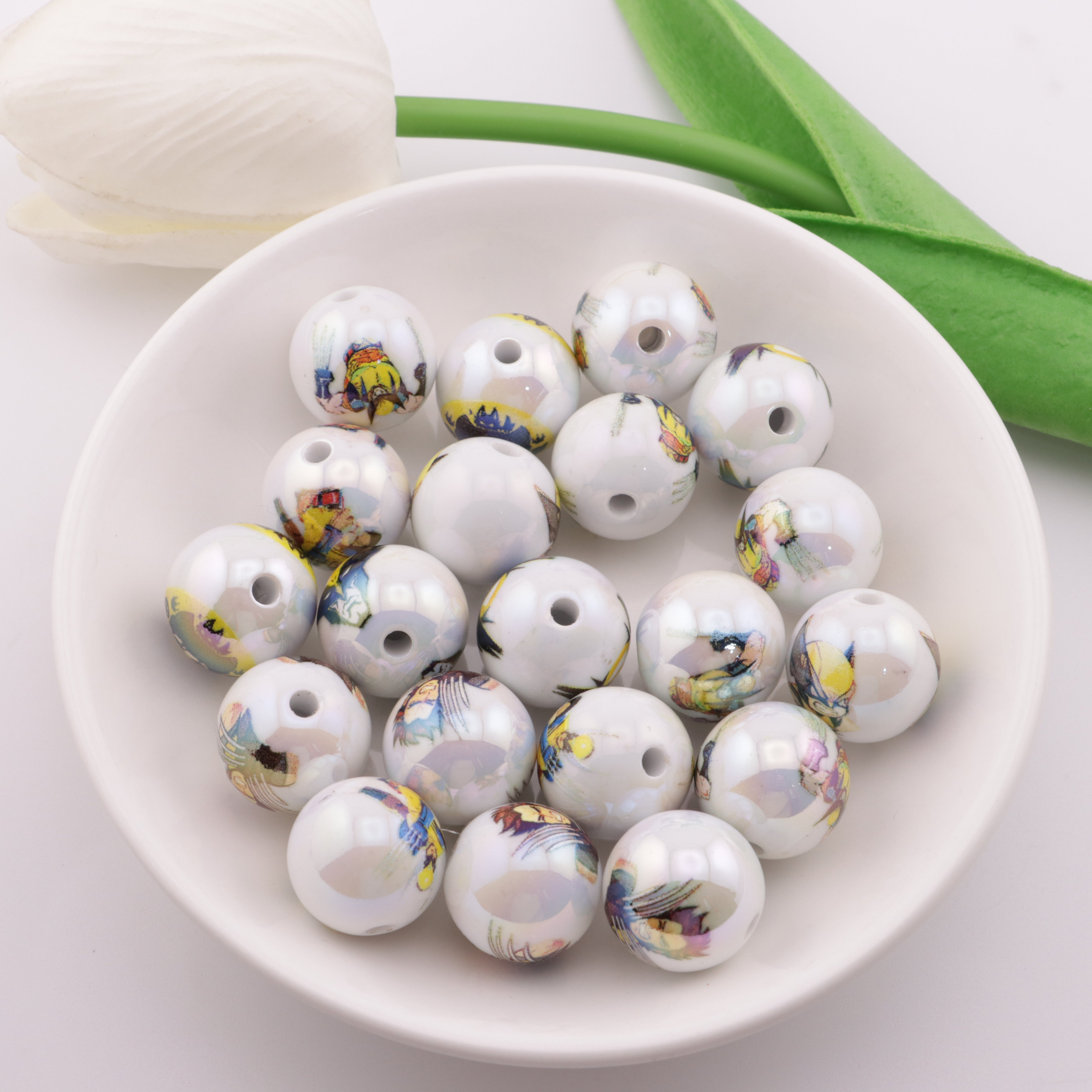 FS2019- 16mm Wolverine Printed Beads
