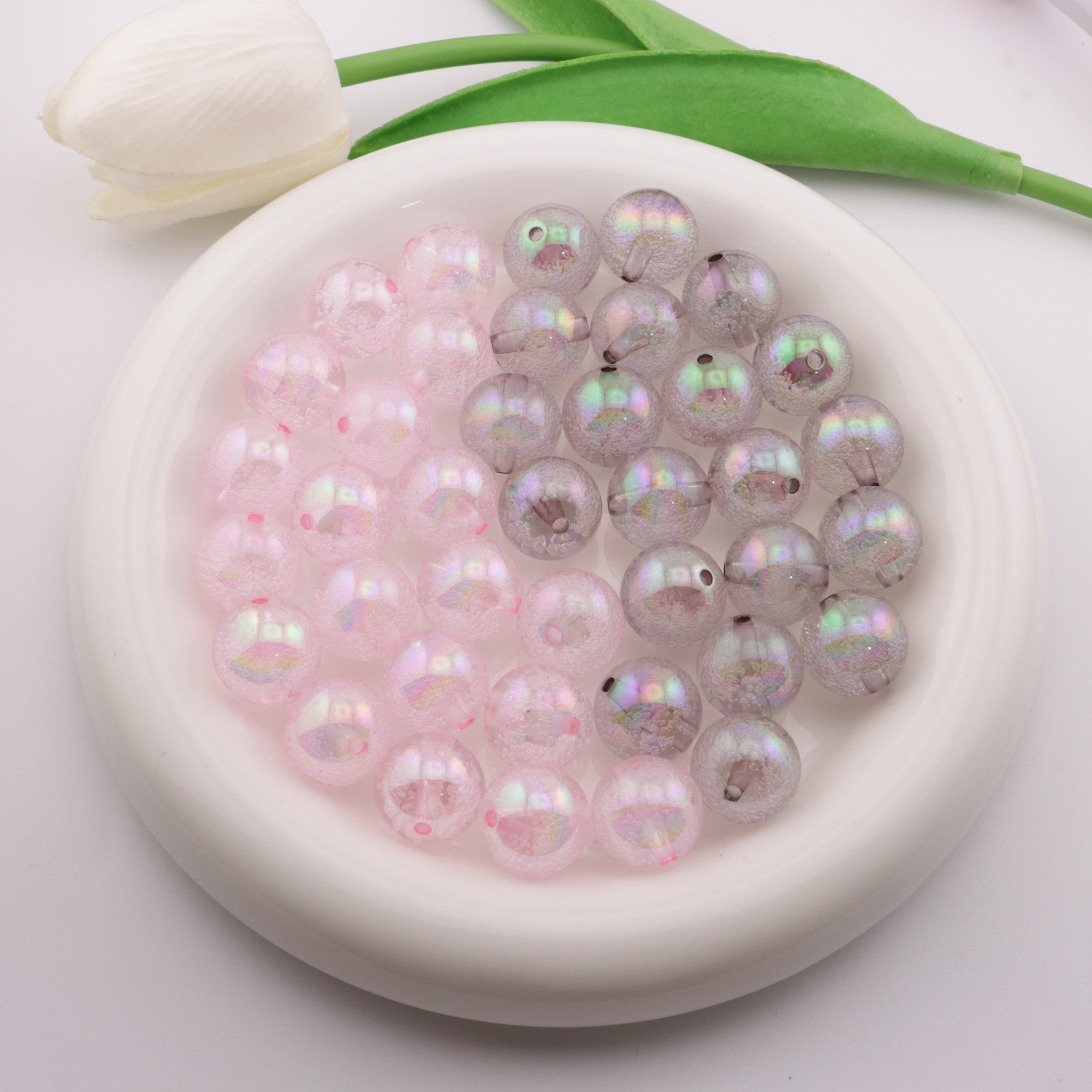 FS3705- 16mm Bubble Acrylic Beads