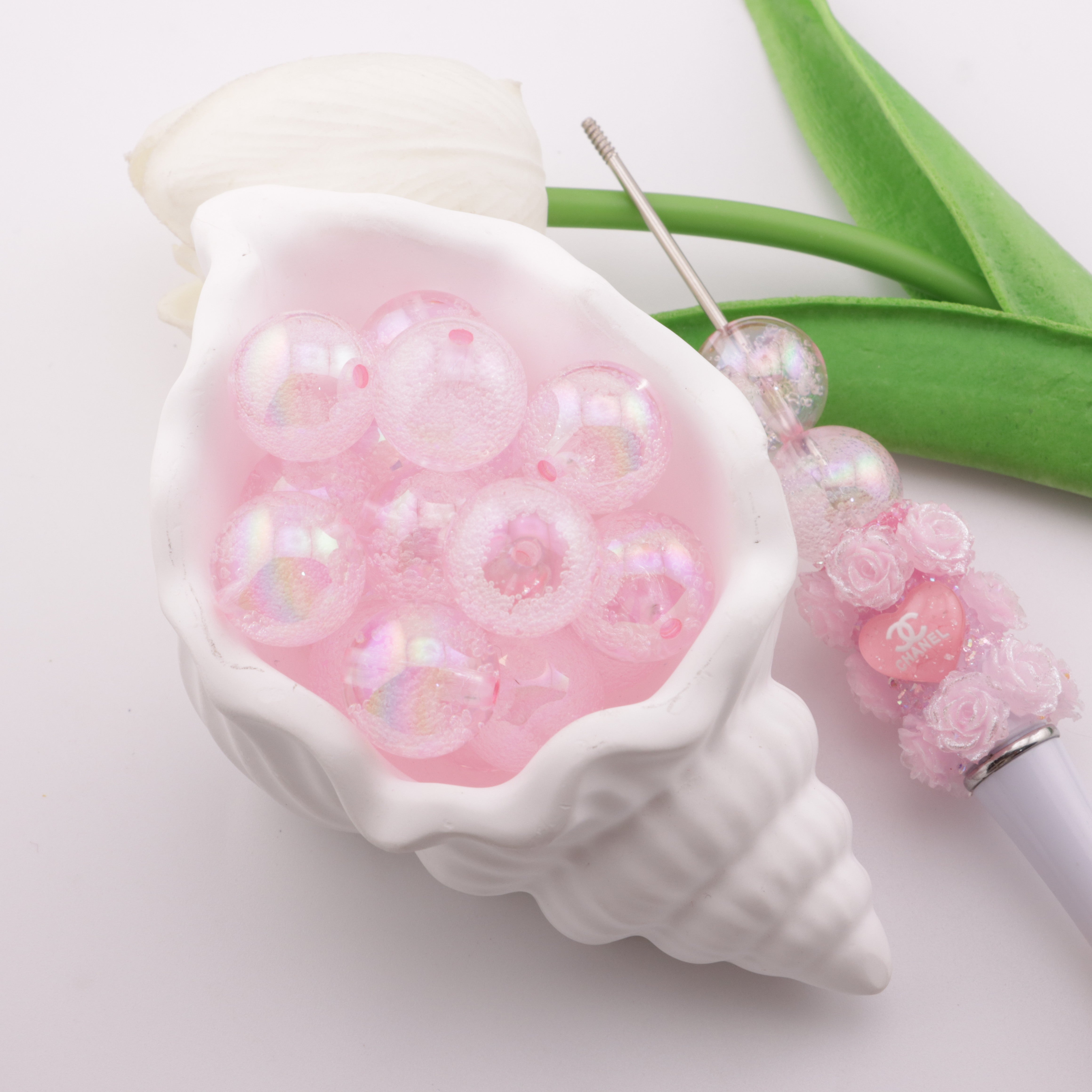 FS3705- 16mm Bubble Acrylic Beads
